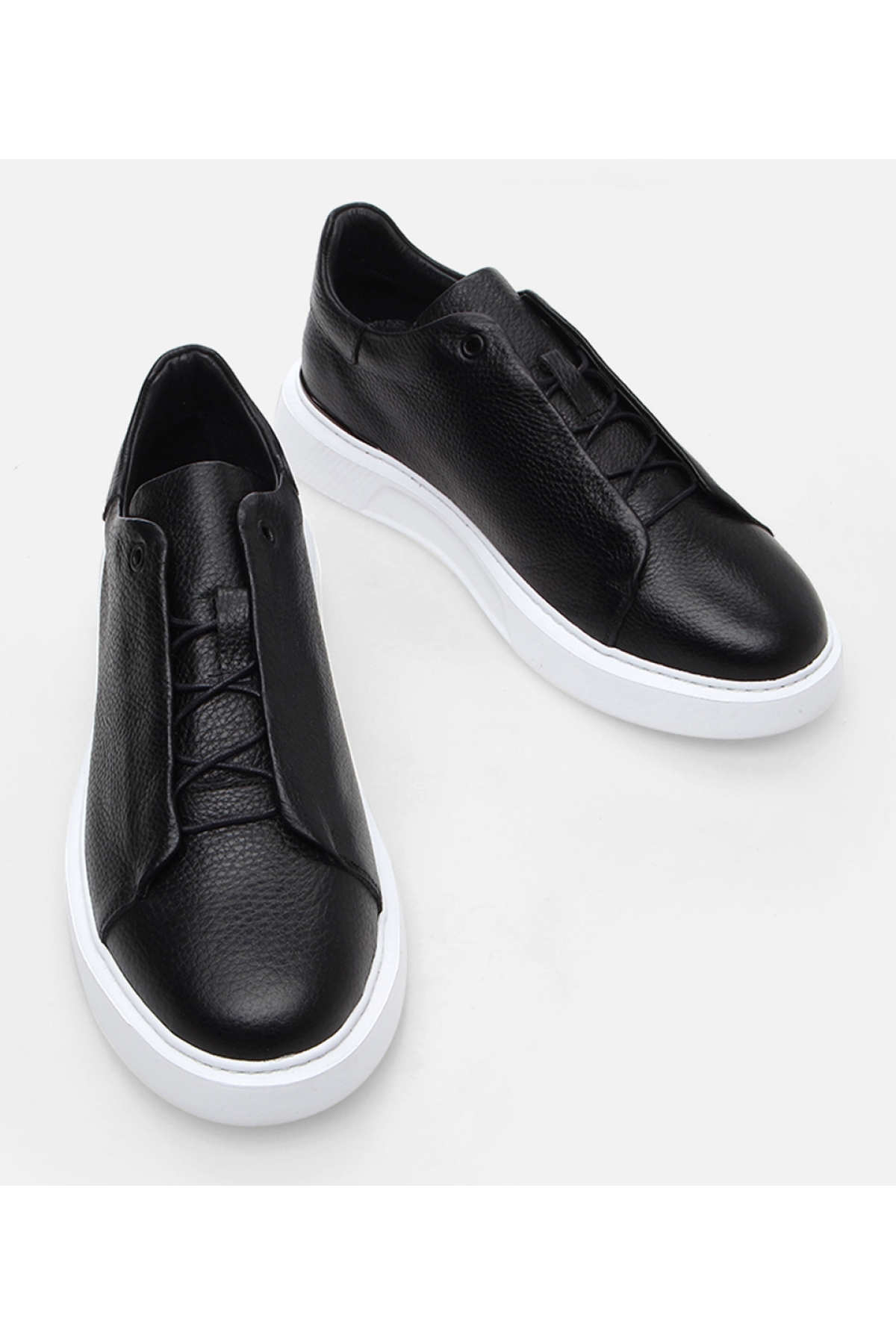 Erkek Deri Siyah Günlük Ayakkabı - Görsel 4