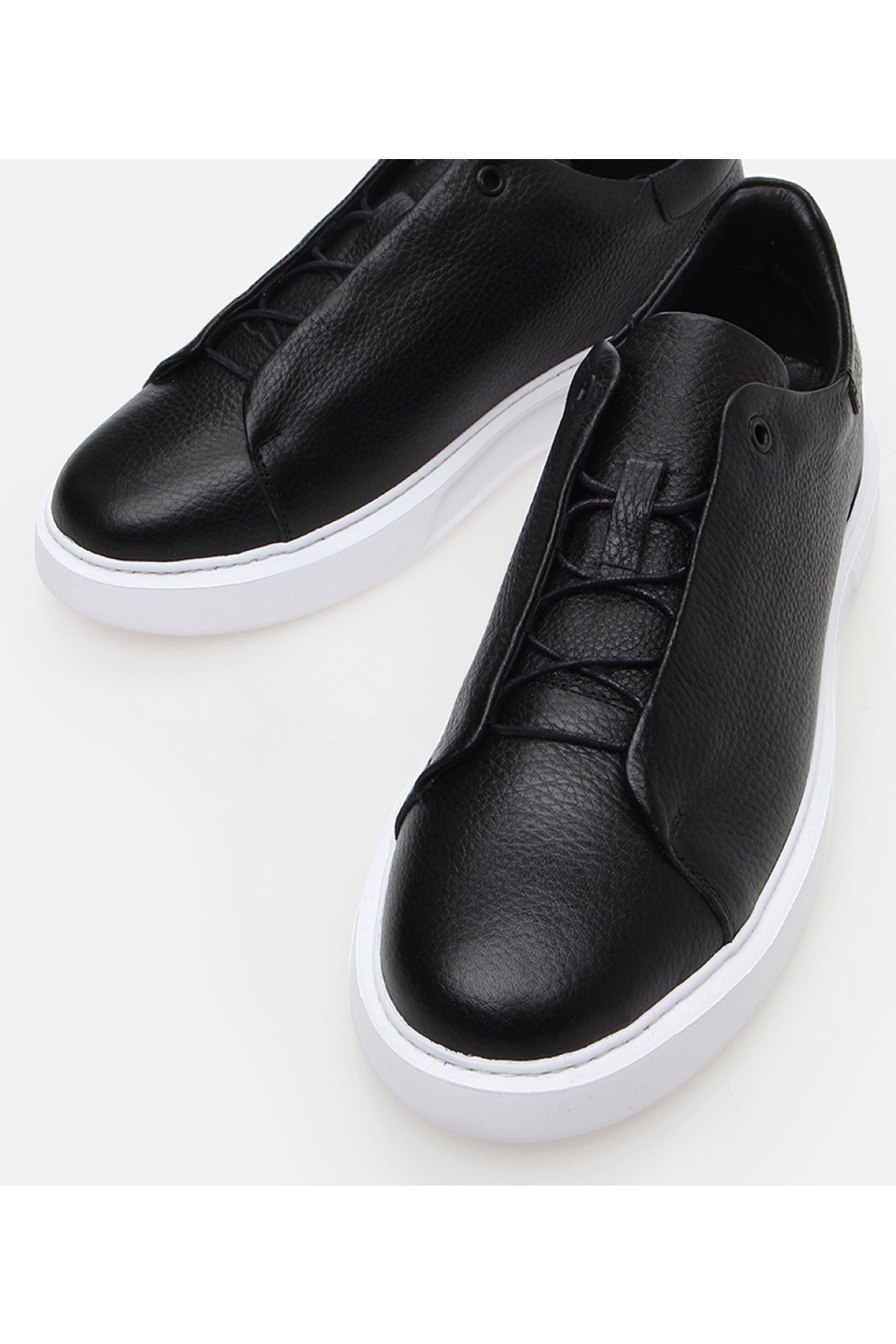 Erkek Deri Siyah Günlük Ayakkabı - Görsel 5