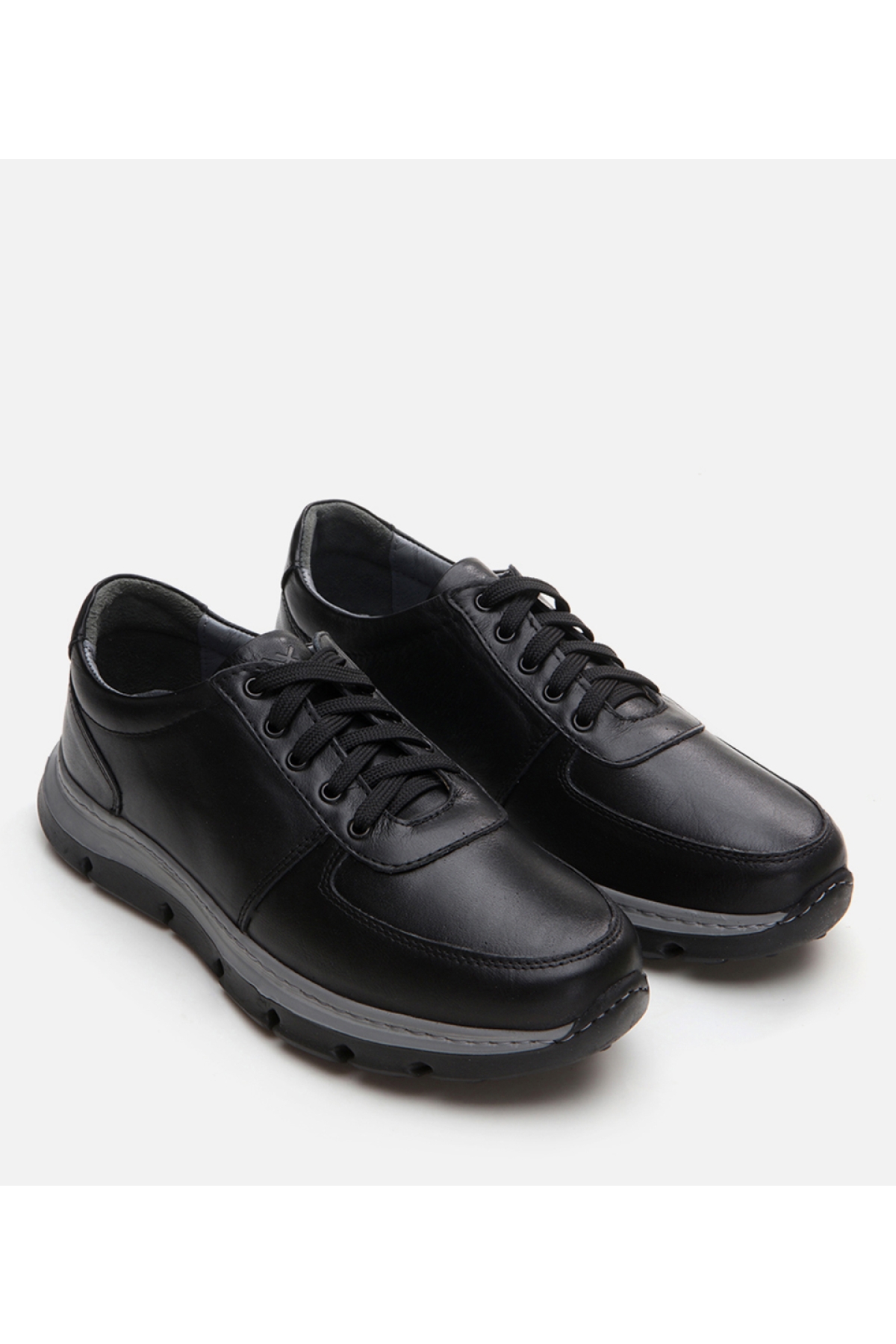 Erkek Deri Siyah Günlük Ayakkabı - Görsel 3