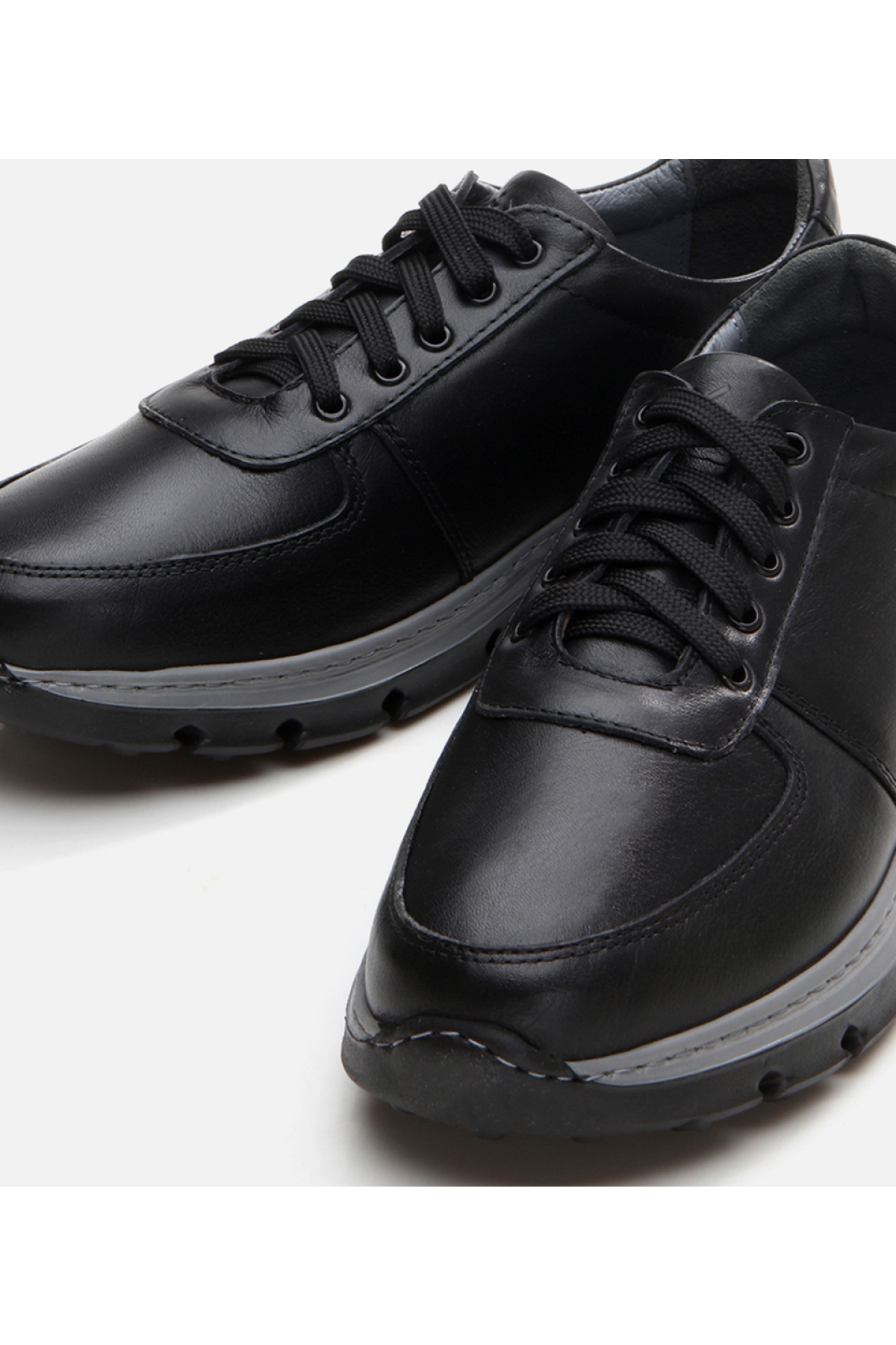Erkek Deri Siyah Günlük Ayakkabı - Görsel 5