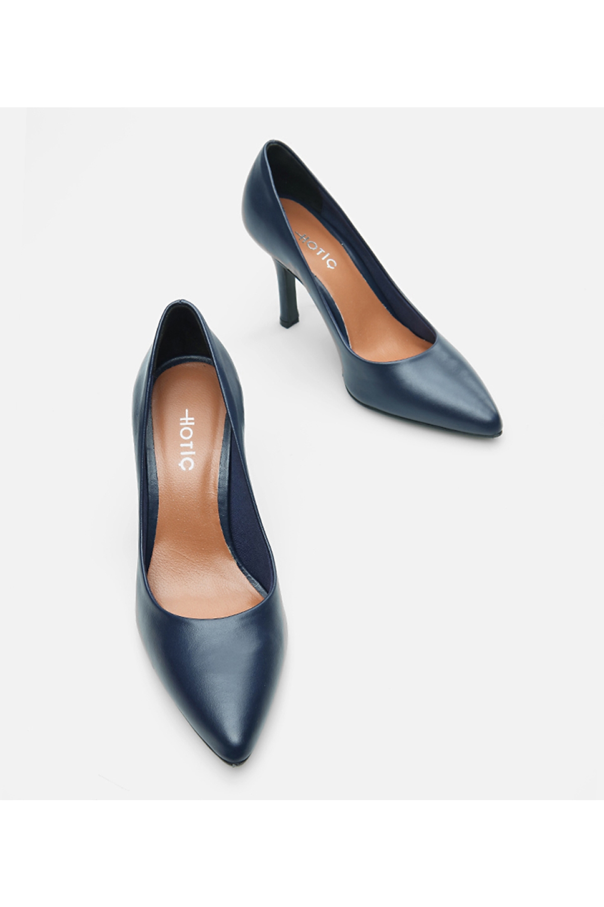 Kadın Deri Lacivert Stiletto - Görsel 4