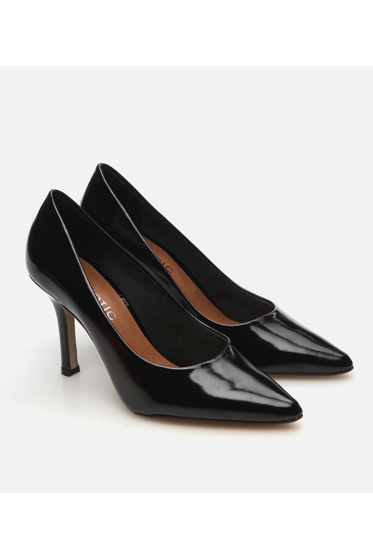 Kadın Deri Siyah Stiletto - Görsel 3