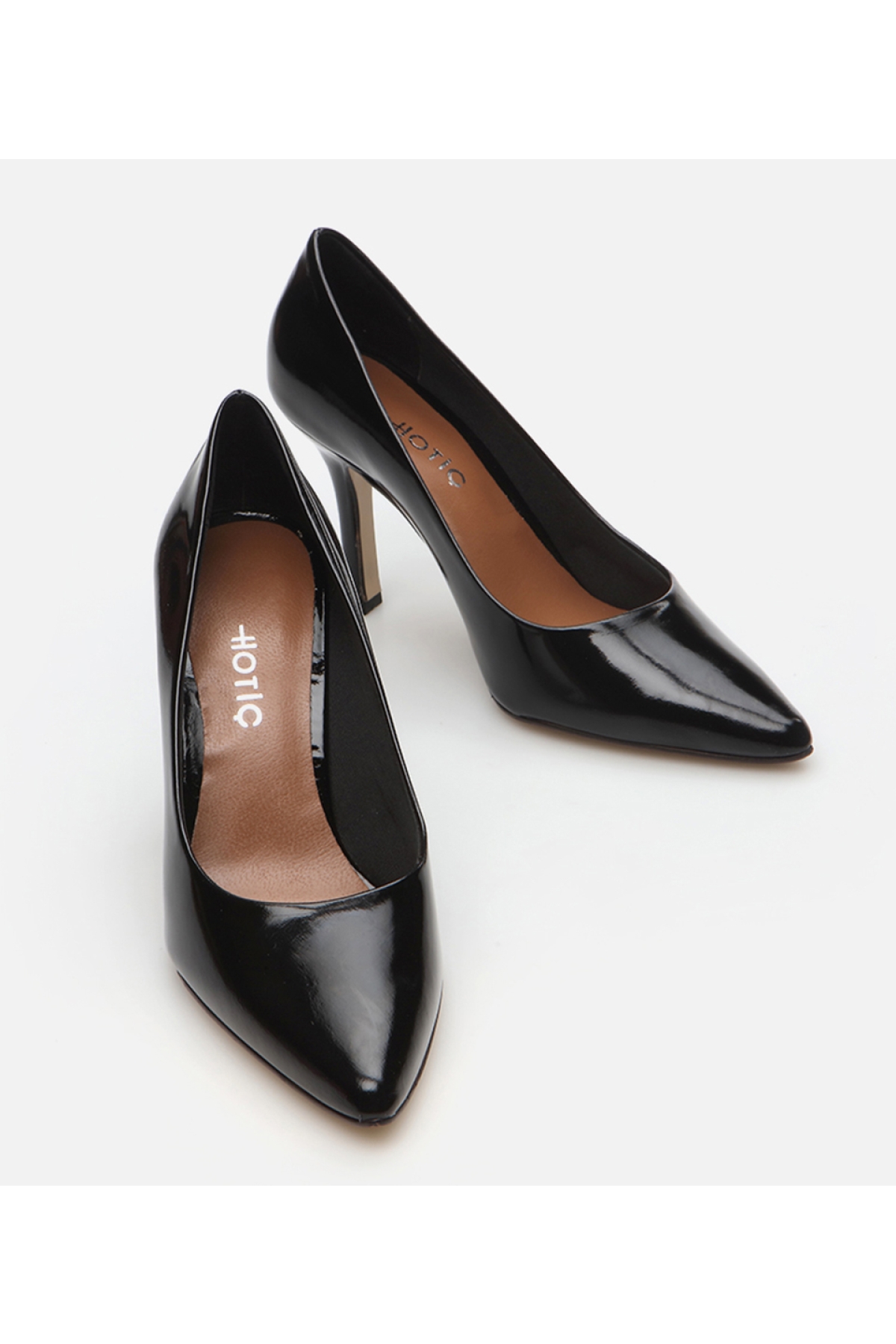 Kadın Deri Siyah Stiletto - Görsel 4