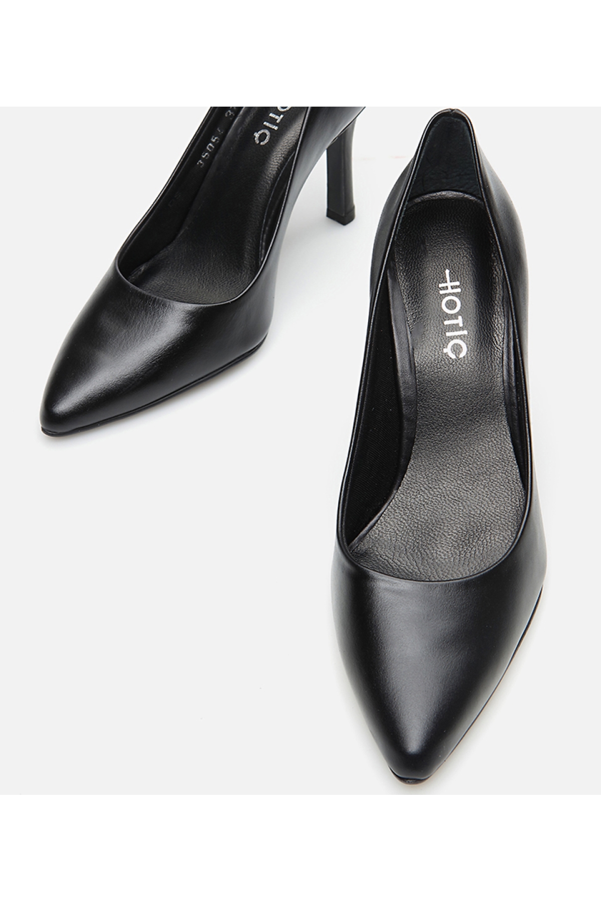 Kadın Deri Siyah Stiletto - Görsel 5