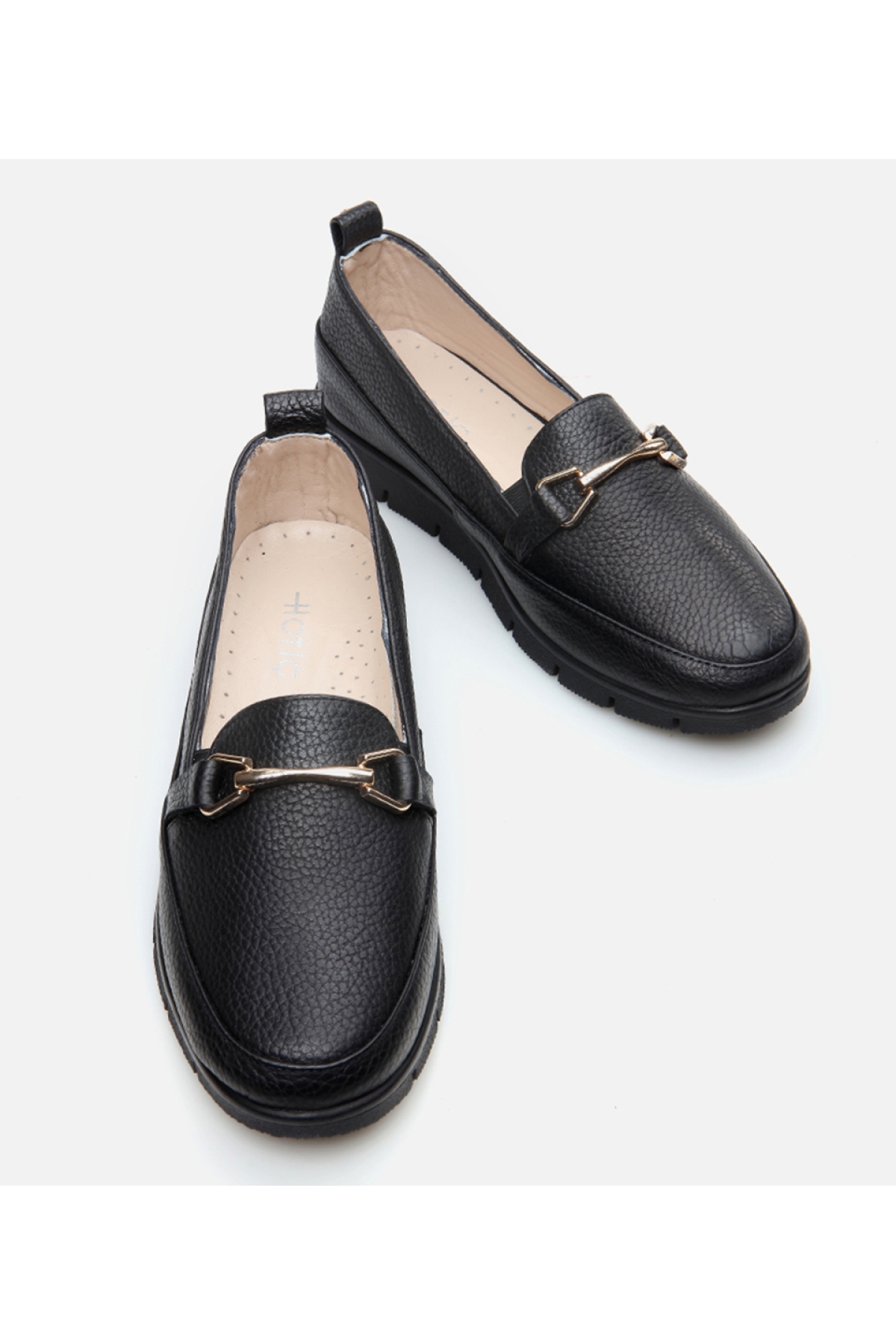 Kadın Deri Siyah Loafer - Görsel 4