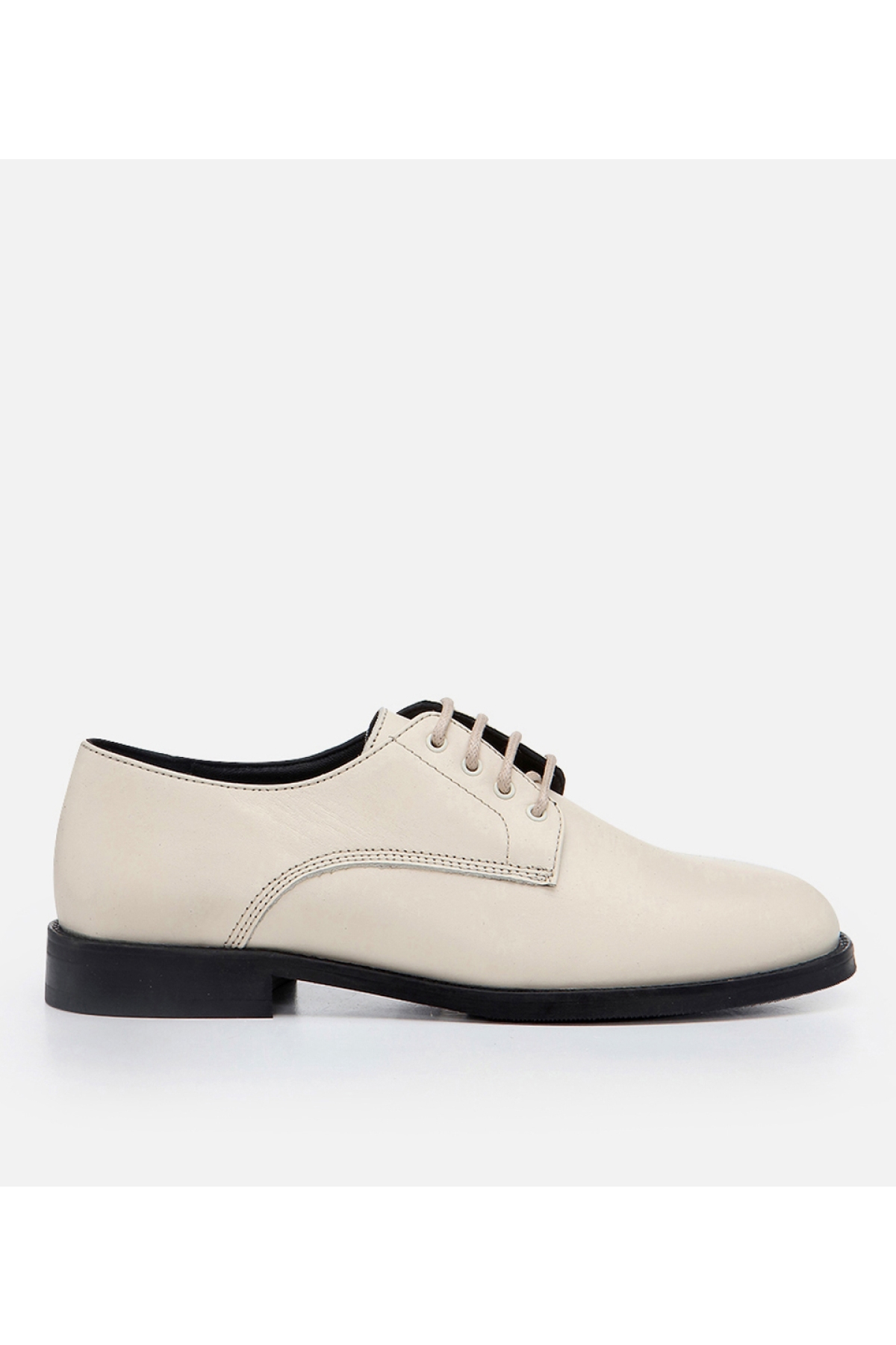 Kadın Deri Bej Oxford - Görsel 2