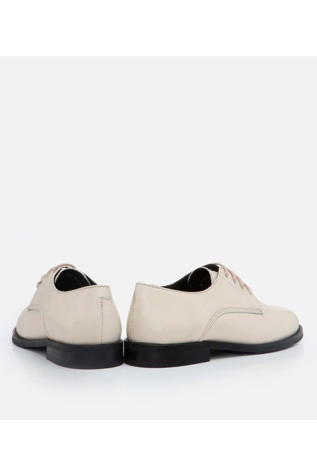 Kadın Deri Bej Oxford - Görsel 4