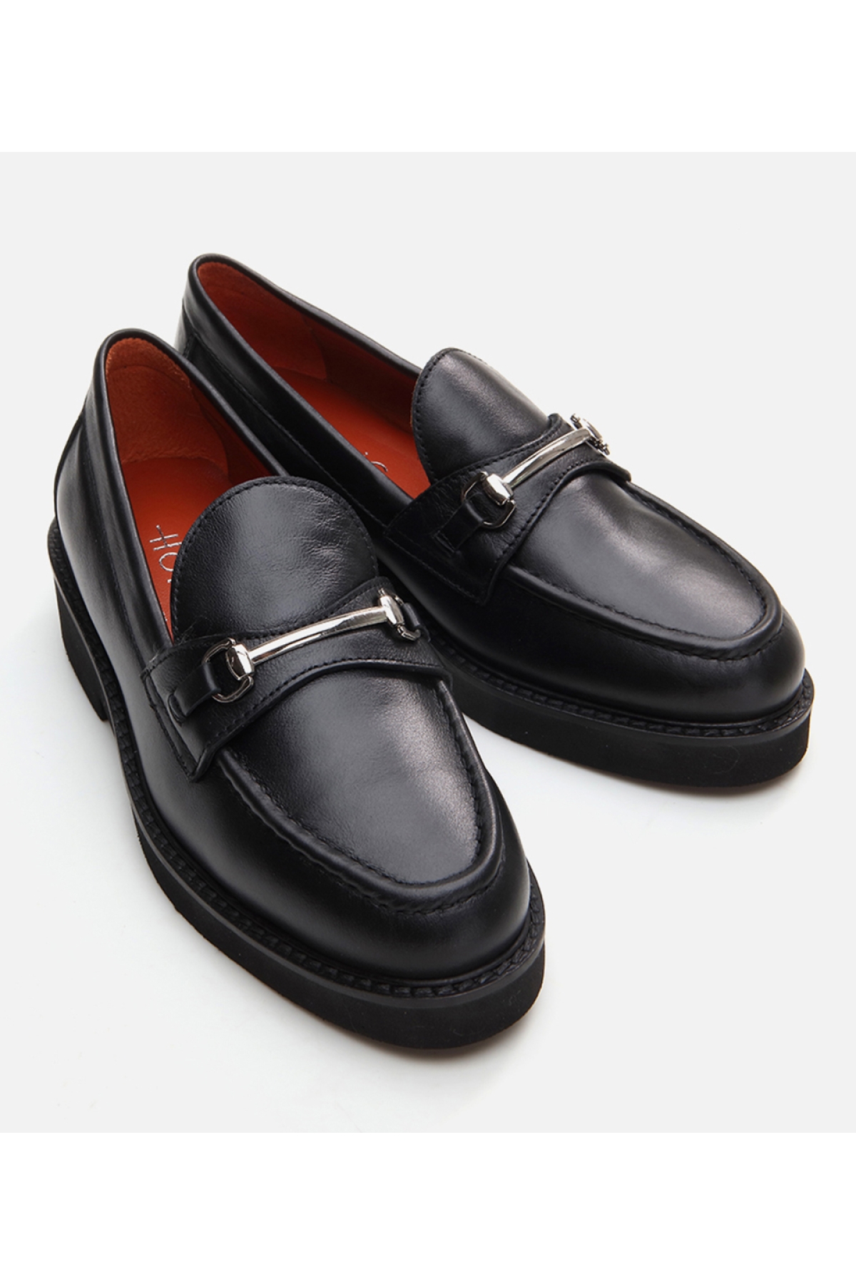 Kadın Deri Siyah Loafer - Görsel 4