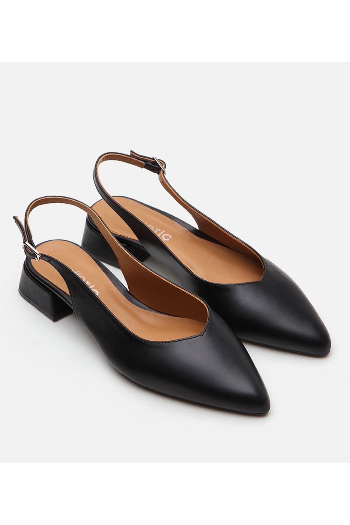 Kadın Deri Siyah Babet - Görsel 3