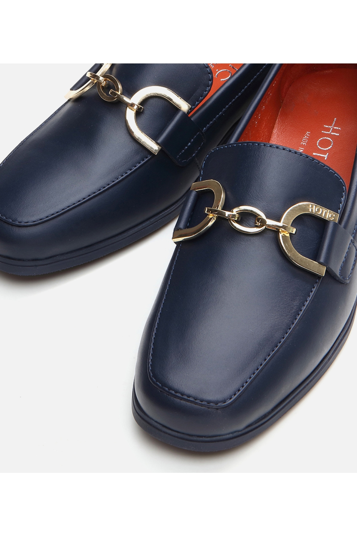 Kadın Deri Lacivert Loafer - Görsel 5