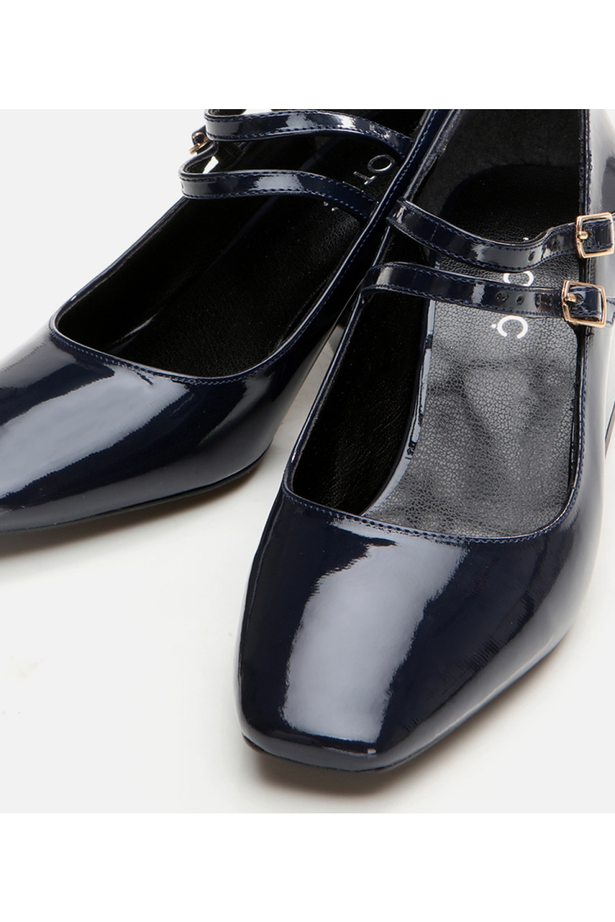 Kadın Mary Jane Lacivert Kalın Topuklu Ayakkabı - Görsel 5