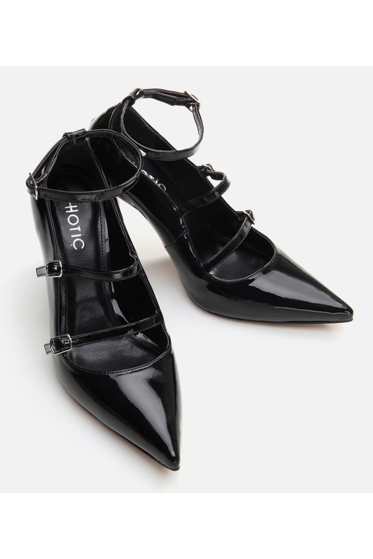 Kadın Mary Jane Siyah Stiletto - Görsel 4