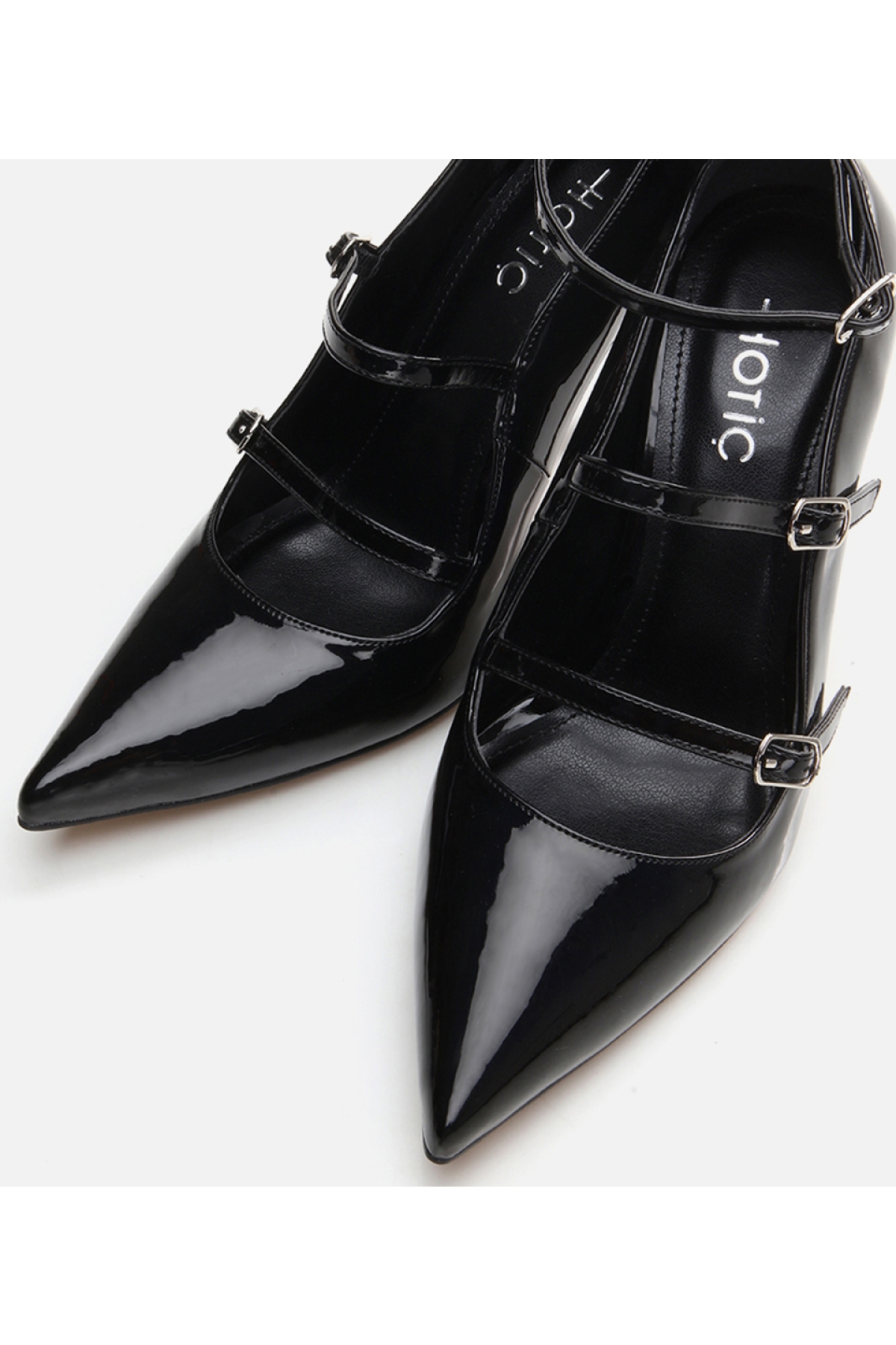 Kadın Mary Jane Siyah Stiletto - Görsel 5