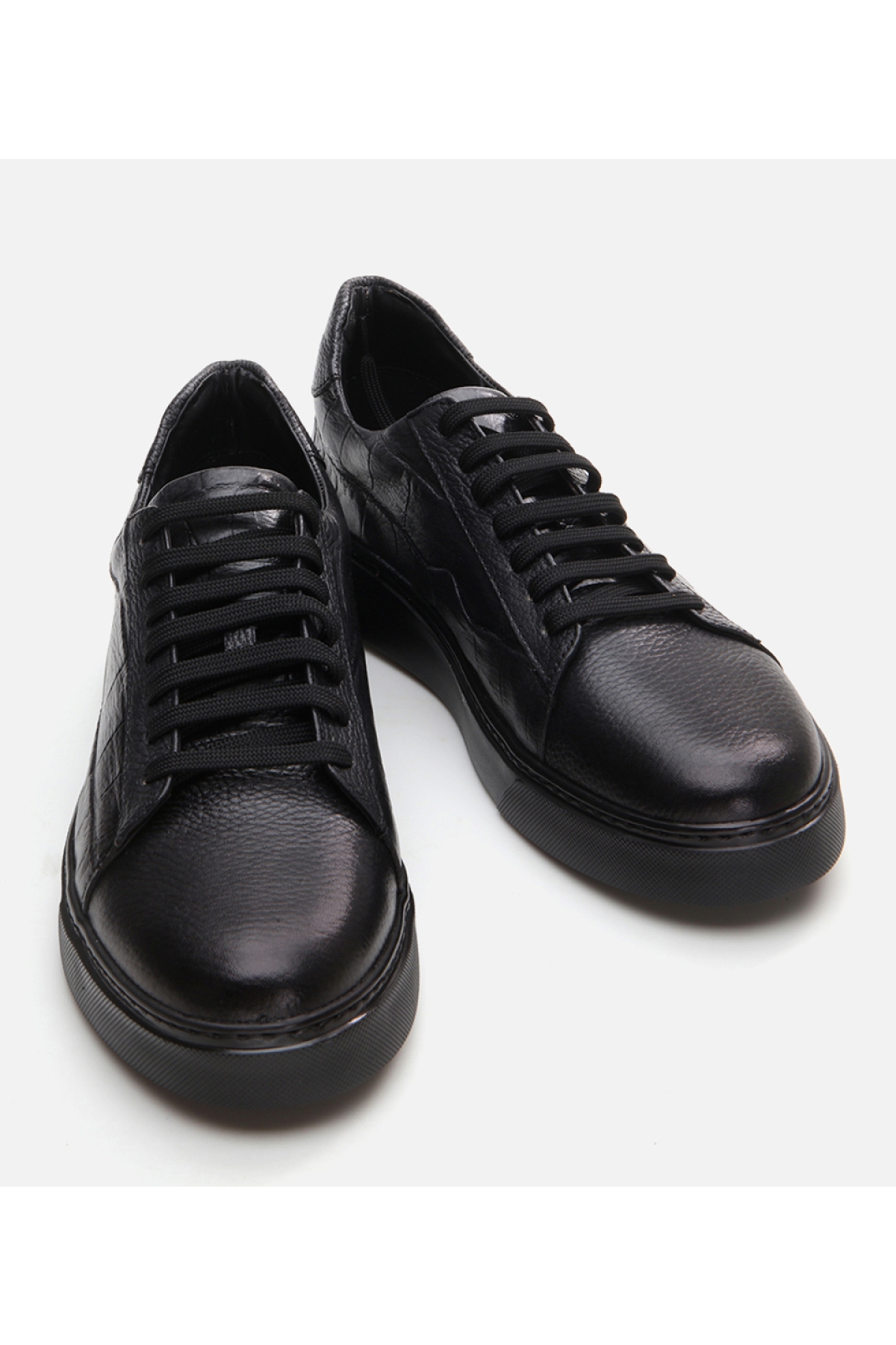 Erkek Deri Siyah Günlük Ayakkabı - Görsel 3