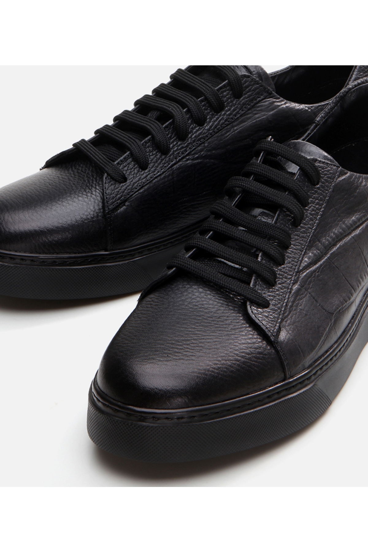 Erkek Deri Siyah Günlük Ayakkabı - Görsel 4