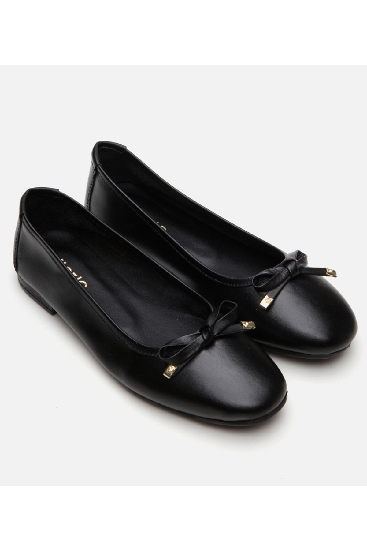 Kadın Deri Siyah Babet - Görsel 3