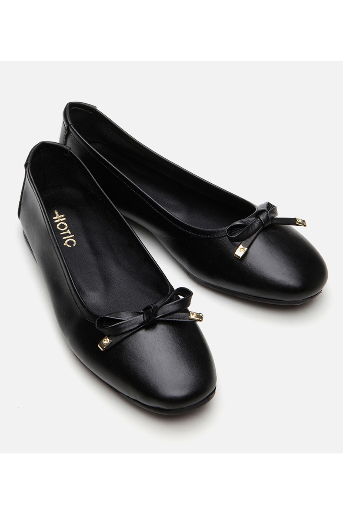 Kadın Deri Siyah Babet - Görsel 4