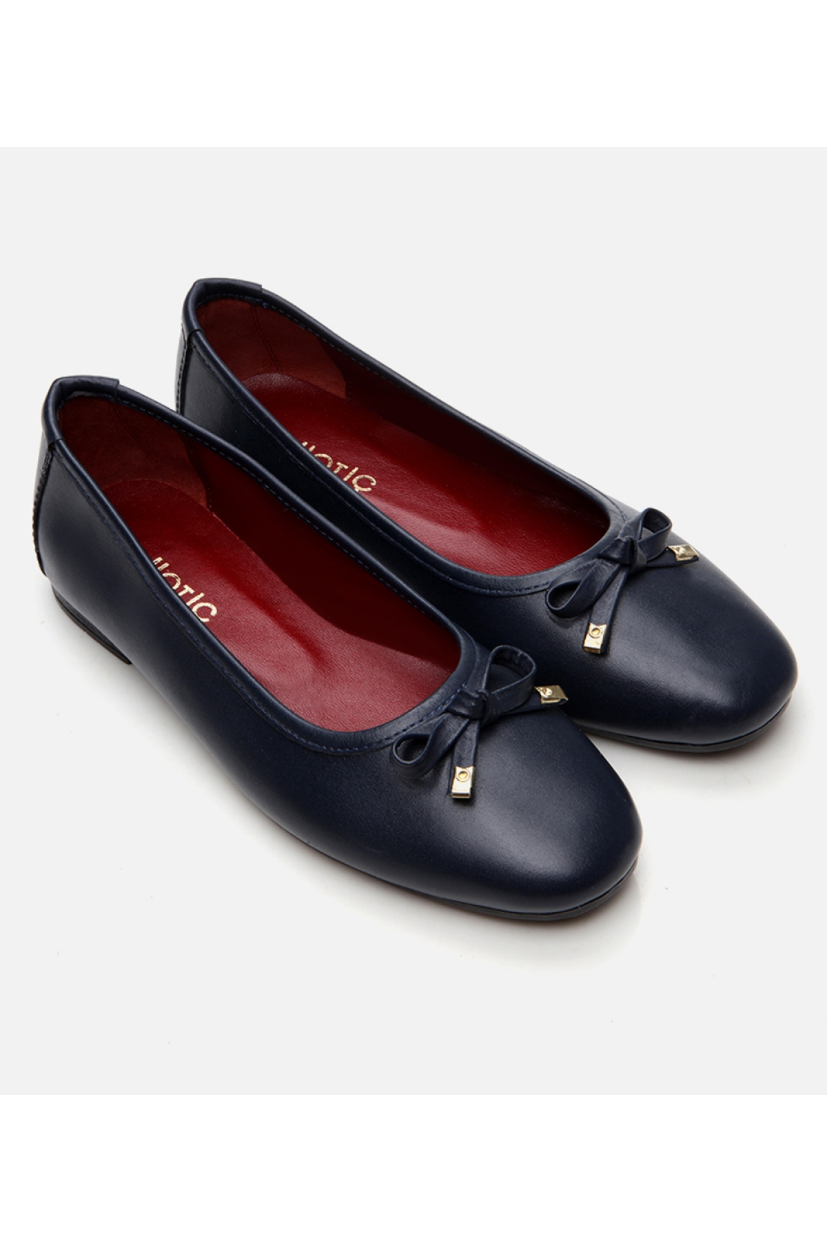 Kadın Deri Lacivert Babet - Görsel 3