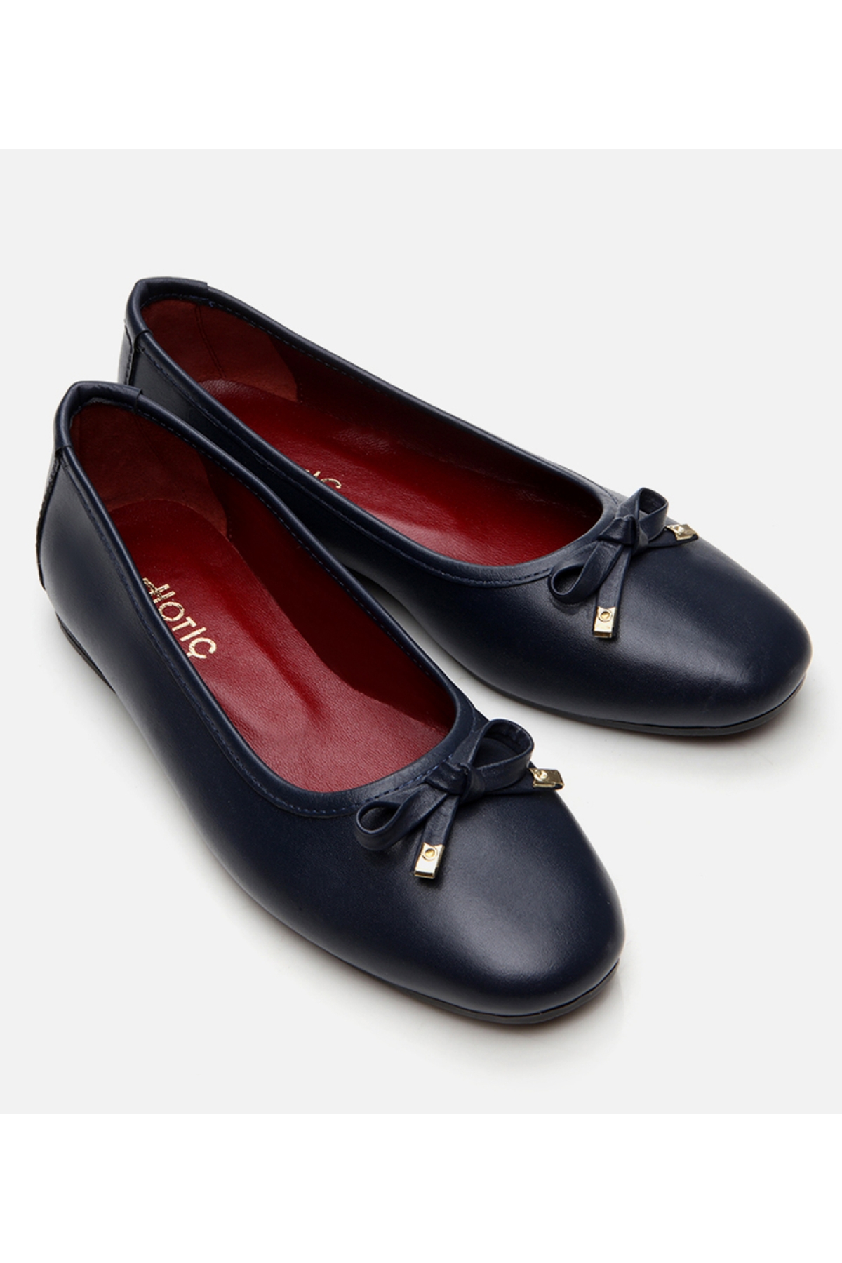 Kadın Deri Lacivert Babet - Görsel 5
