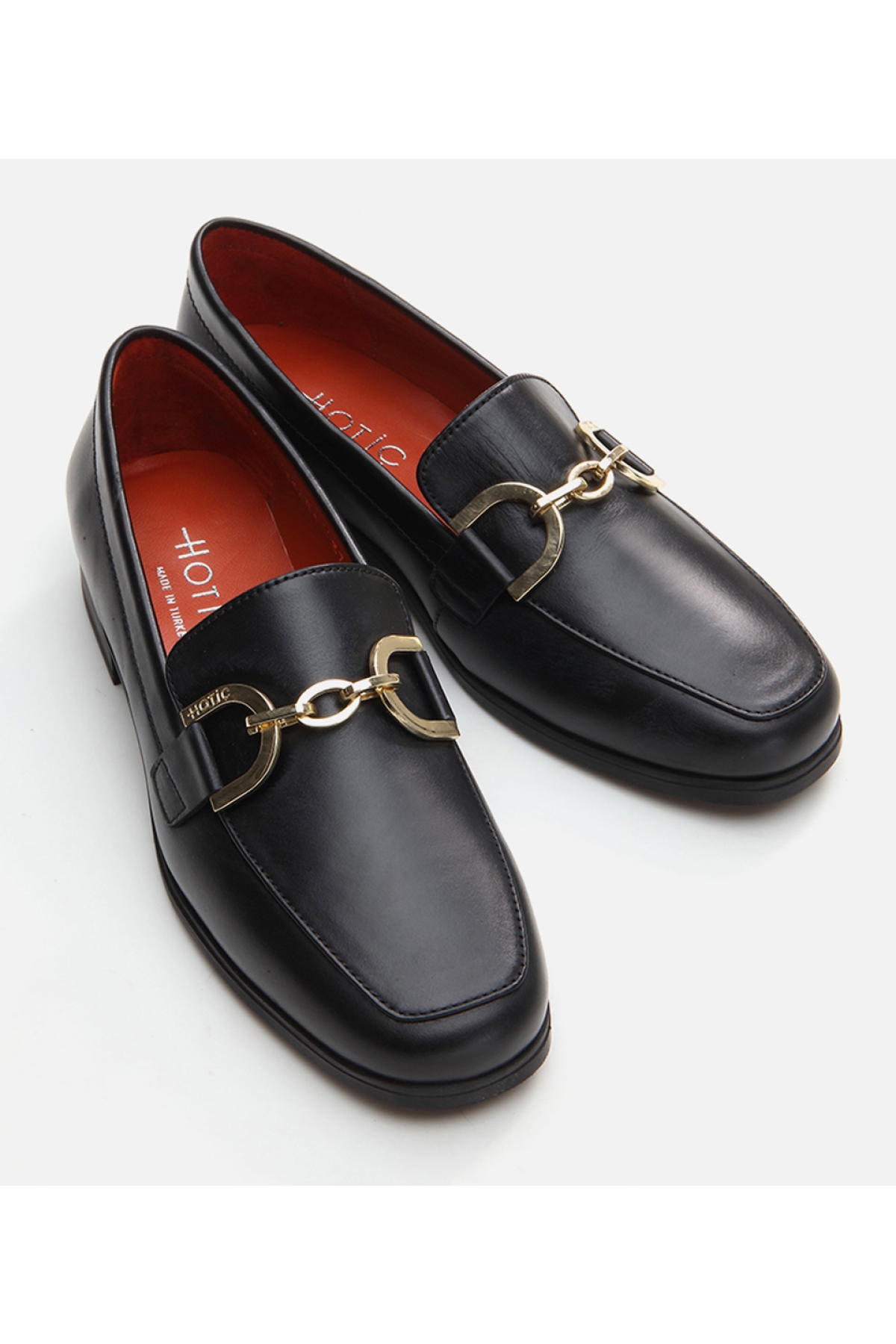 Kadın Deri Siyah Loafer - Görsel 4