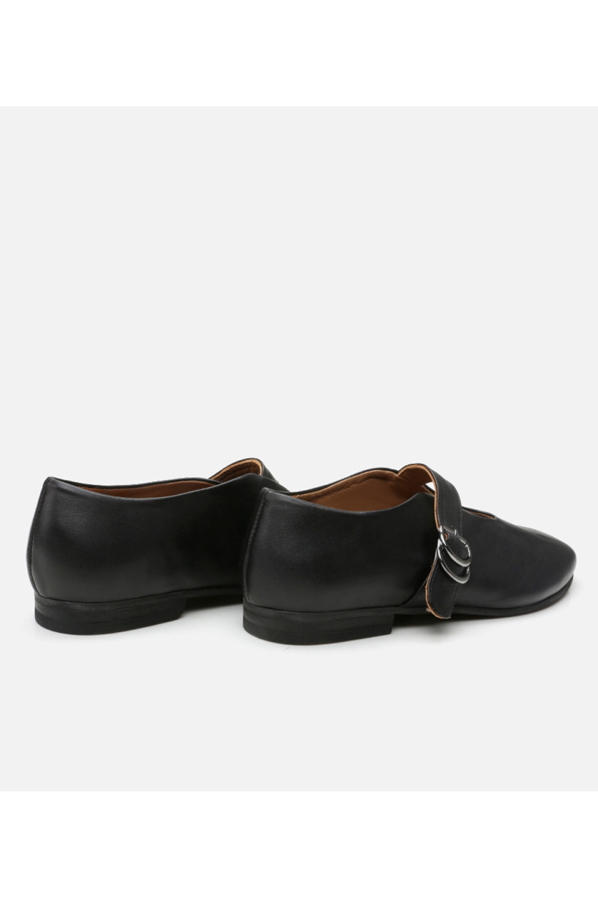 Kadın Deri Mary Jane Siyah Babet - Görsel 3