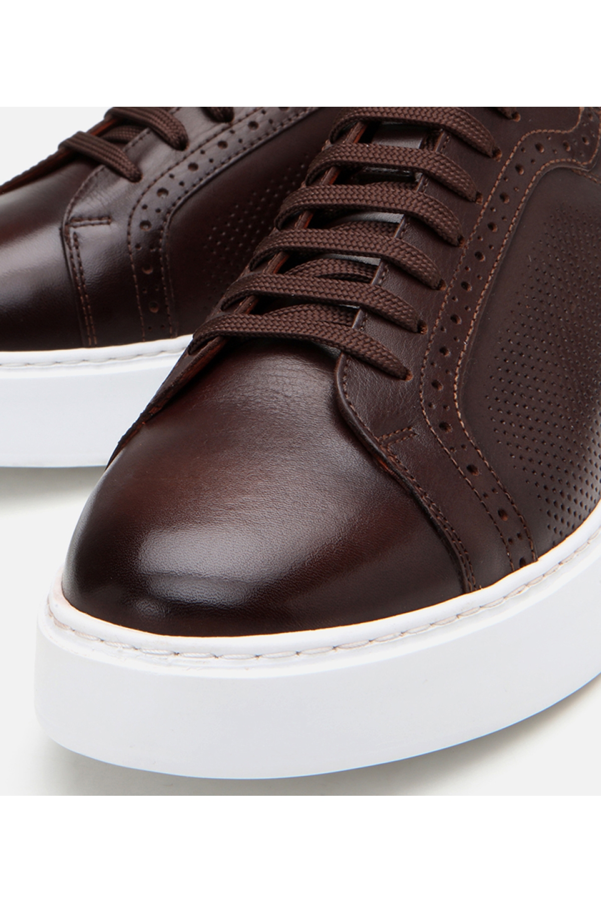 Erkek Deri Kahverengi Günlük Ayakkabı - Görsel 4