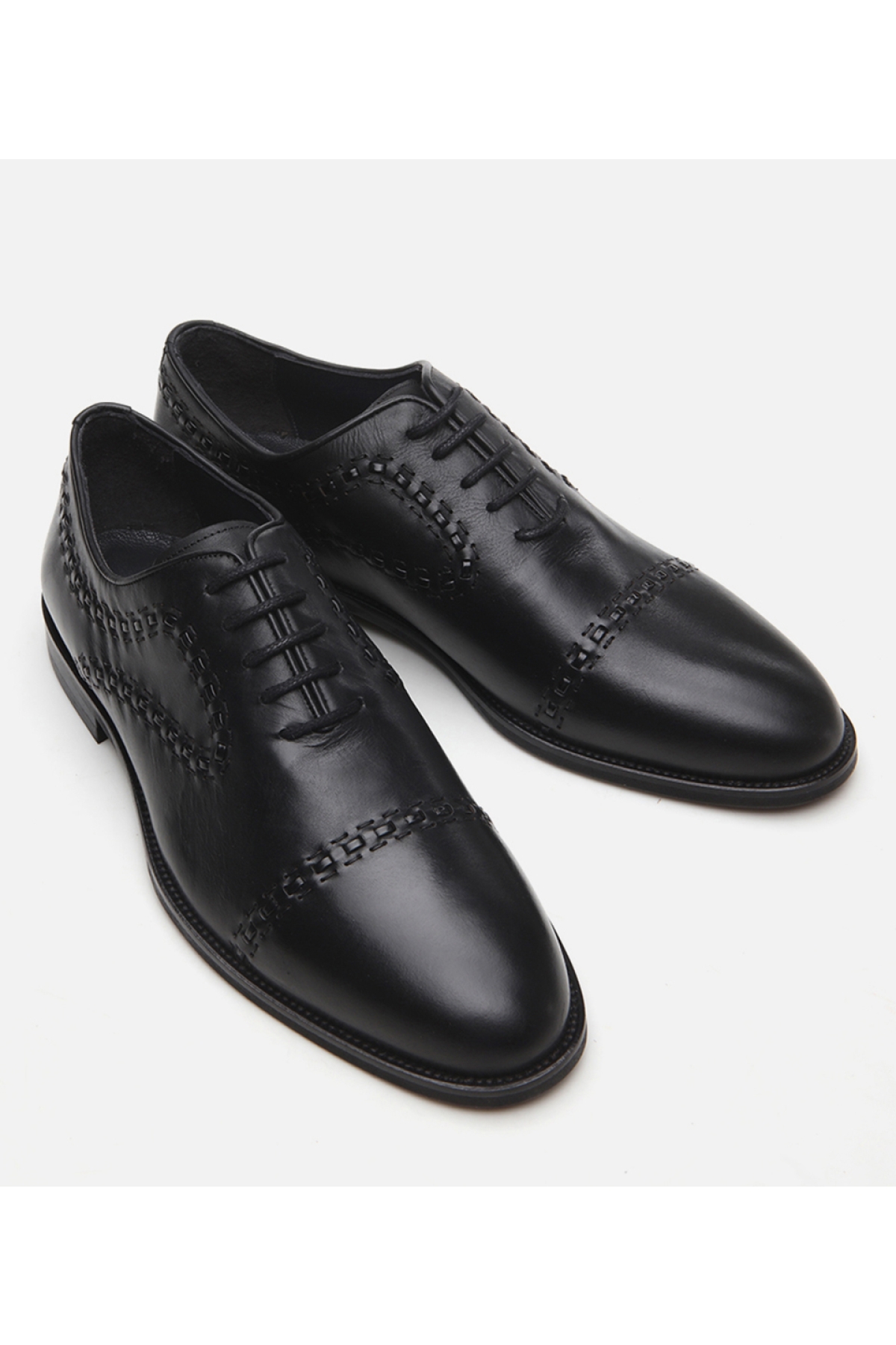 Erkek Deri Siyah Klasik Ayakkabı - Görsel 4