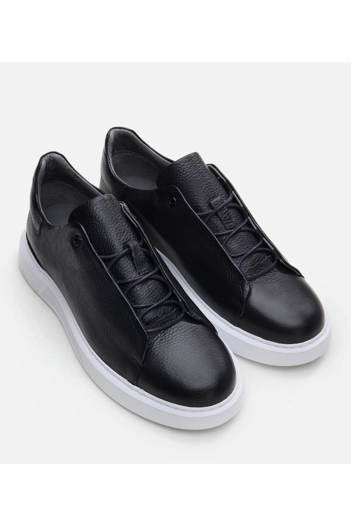 Erkek Deri Lacivert Günlük Ayakkabı - Görsel 3