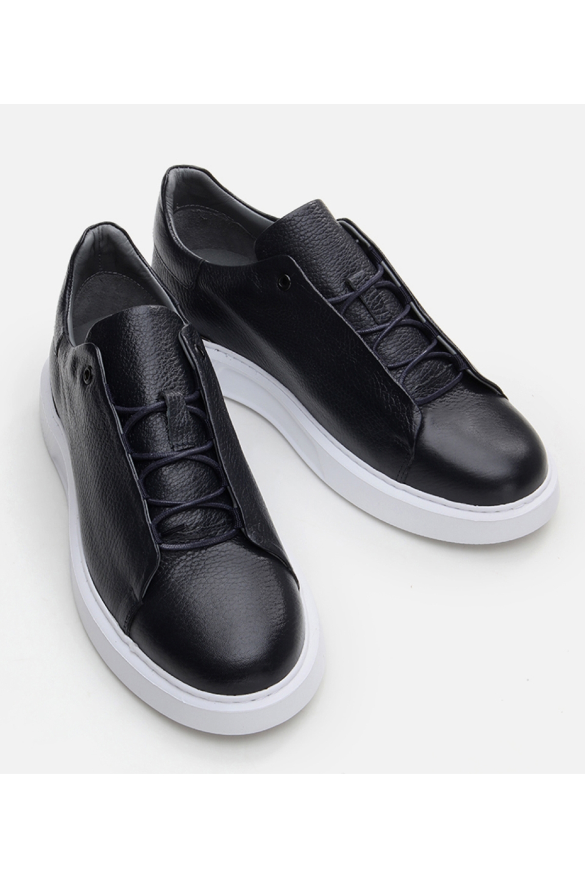 Erkek Deri Lacivert Günlük Ayakkabı - Görsel 4