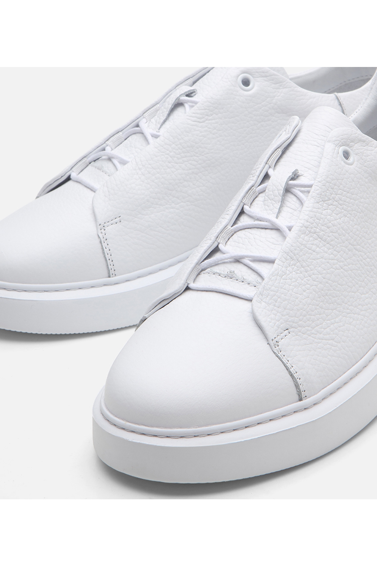 Erkek Deri Beyaz Günlük Ayakkabı - Görsel 5