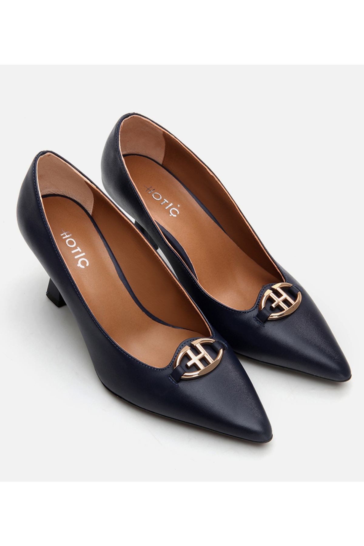 Kadın Deri Lacivert Stiletto - Görsel 3