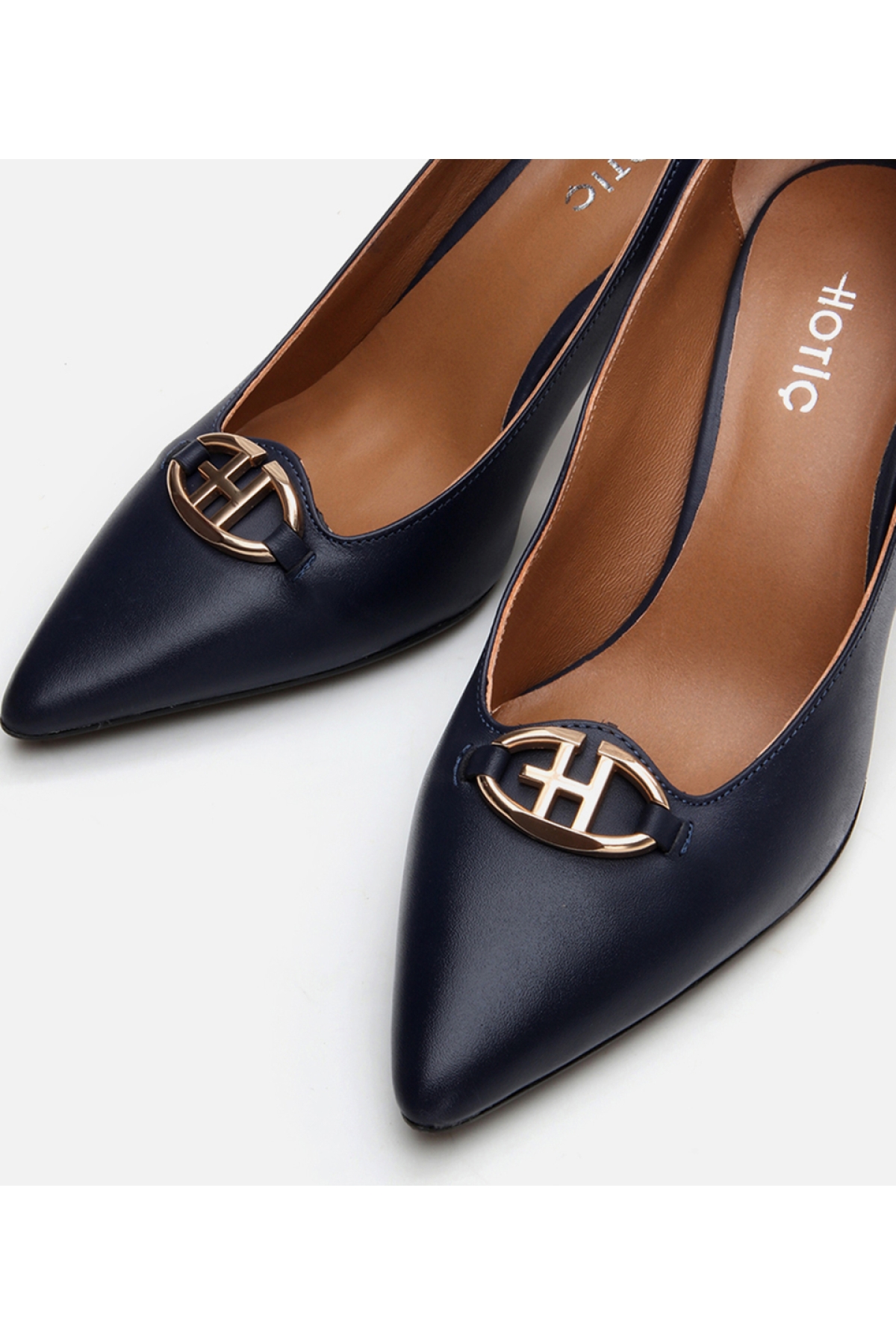 Kadın Deri Lacivert Stiletto - Görsel 5