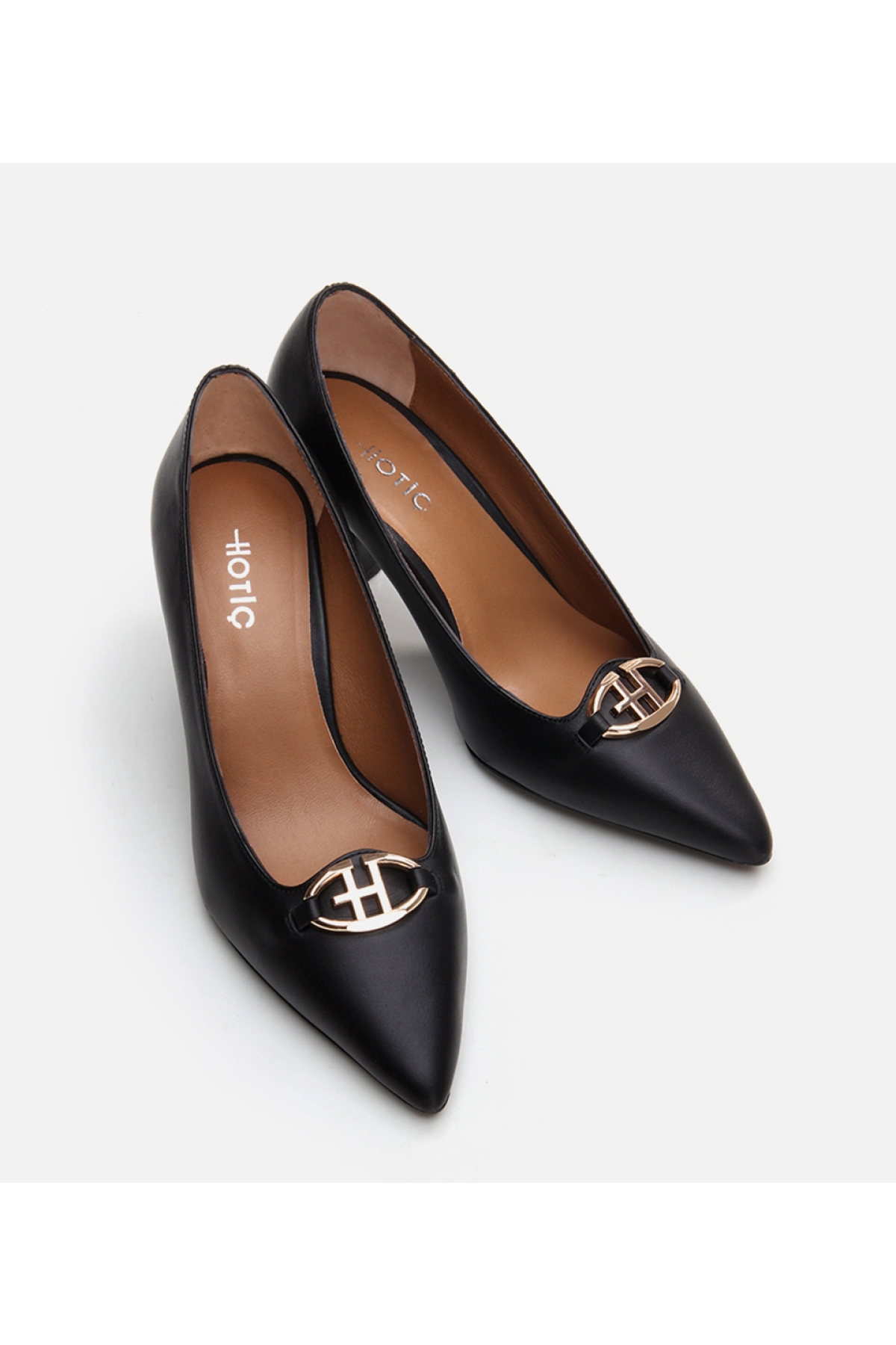 Kadın Deri Siyah Stiletto - Görsel 4