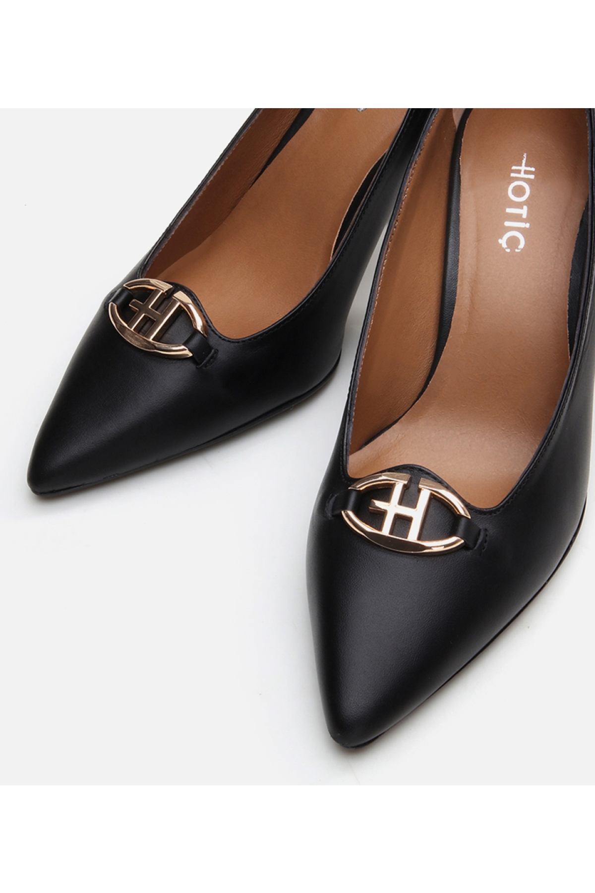 Kadın Deri Siyah Stiletto - Görsel 5