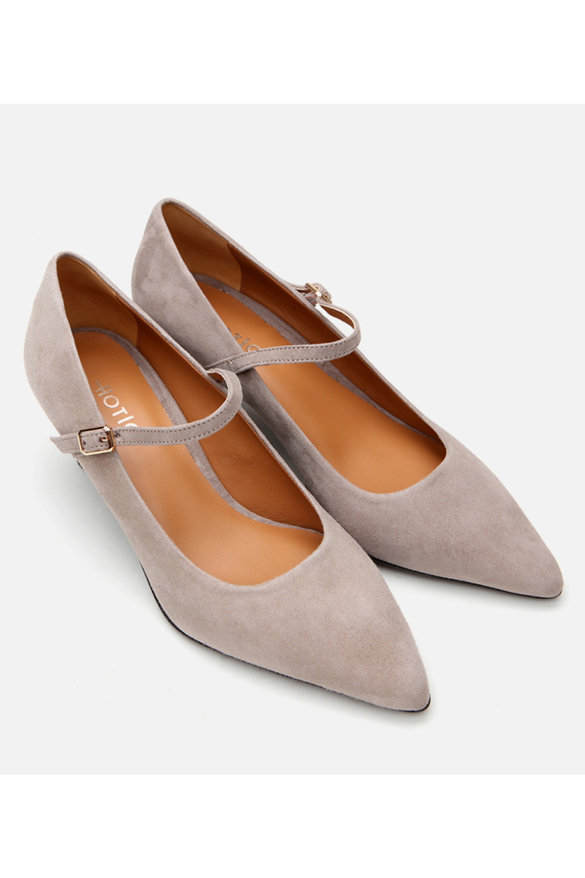 Kadın Deri Mary Jane Vizon Stiletto - Görsel 3