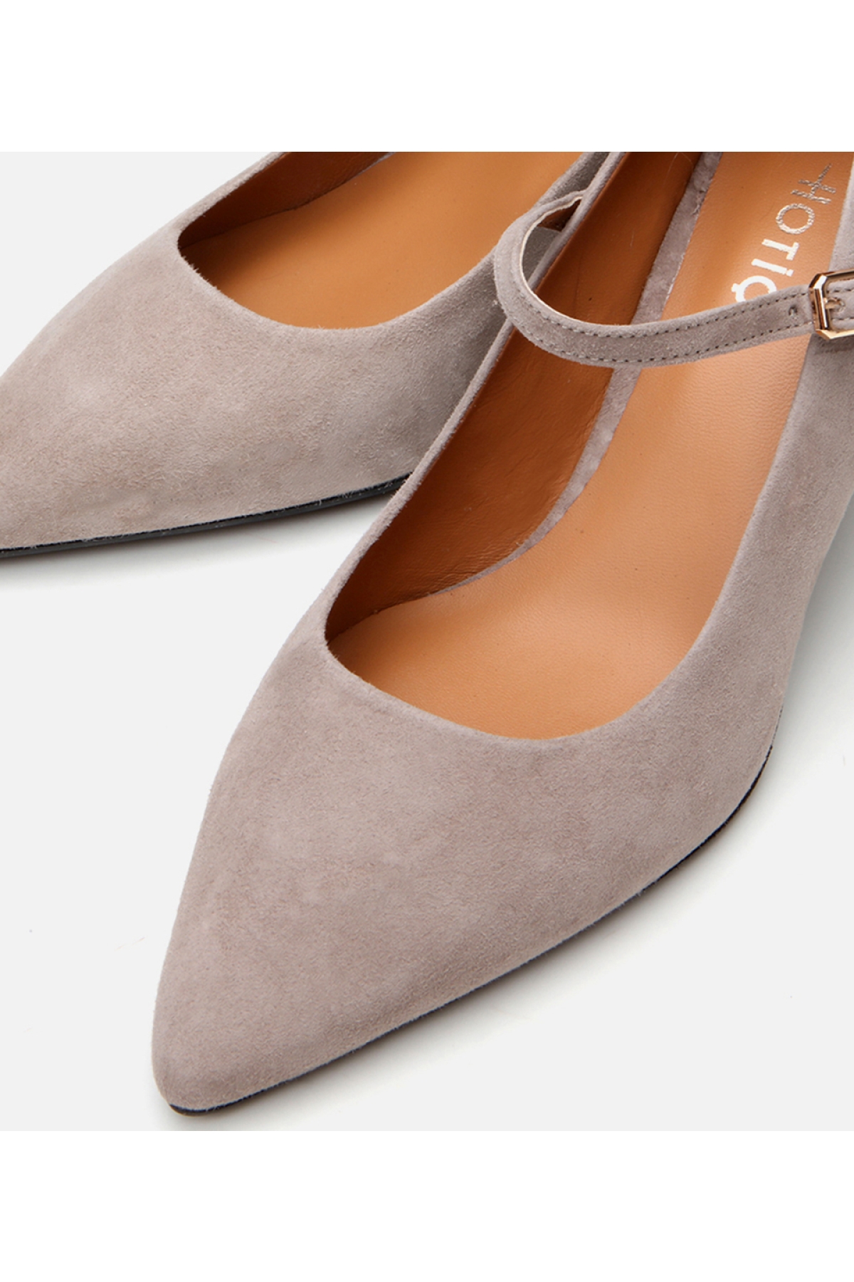 Kadın Deri Mary Jane Vizon Stiletto - Görsel 5