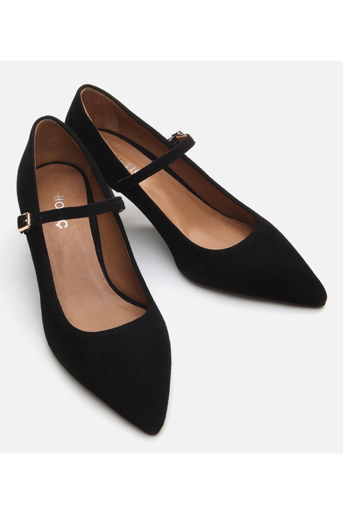 Kadın Deri Mary Jane Siyah Stiletto - Görsel 4