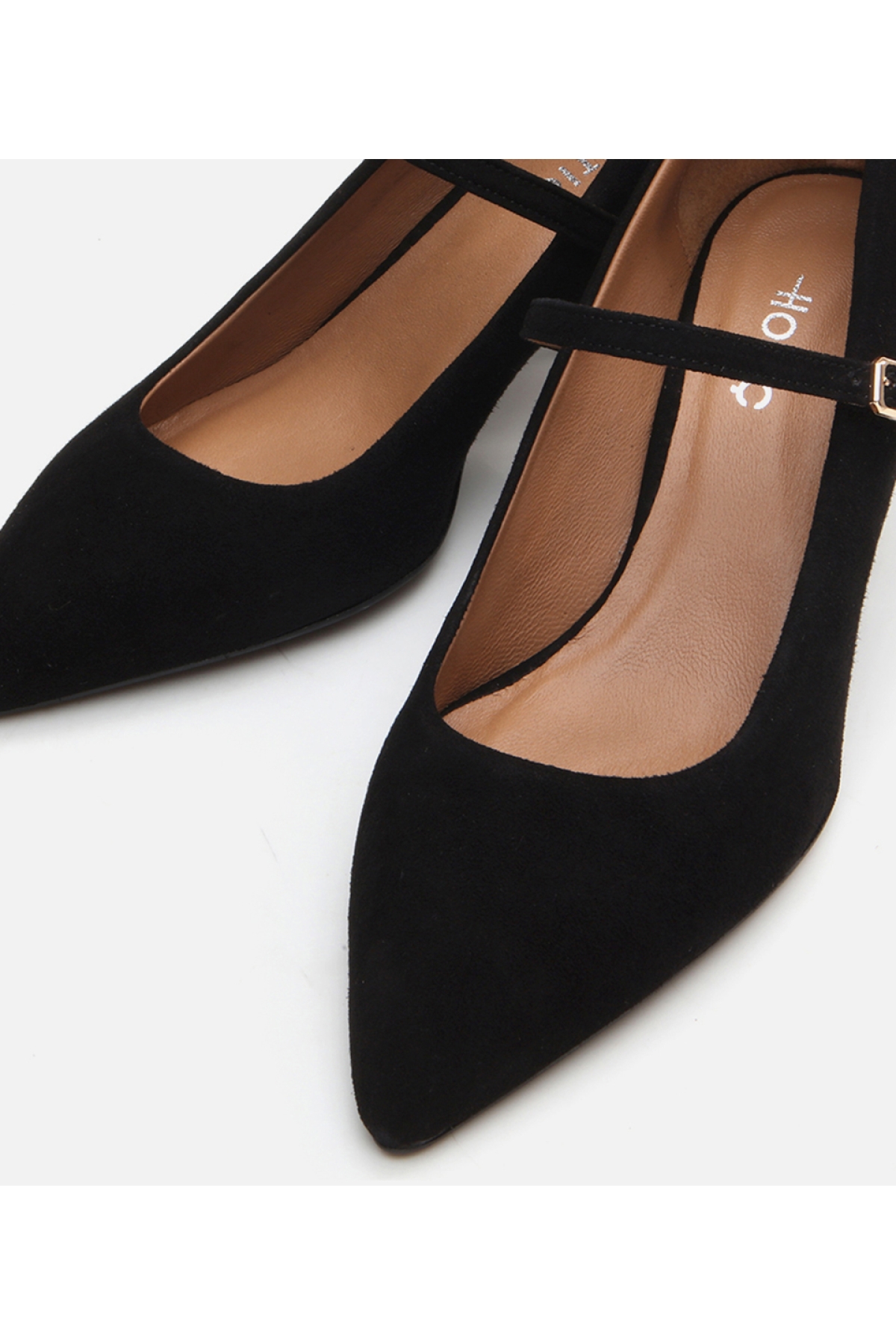 Kadın Deri Mary Jane Siyah Stiletto - Görsel 5