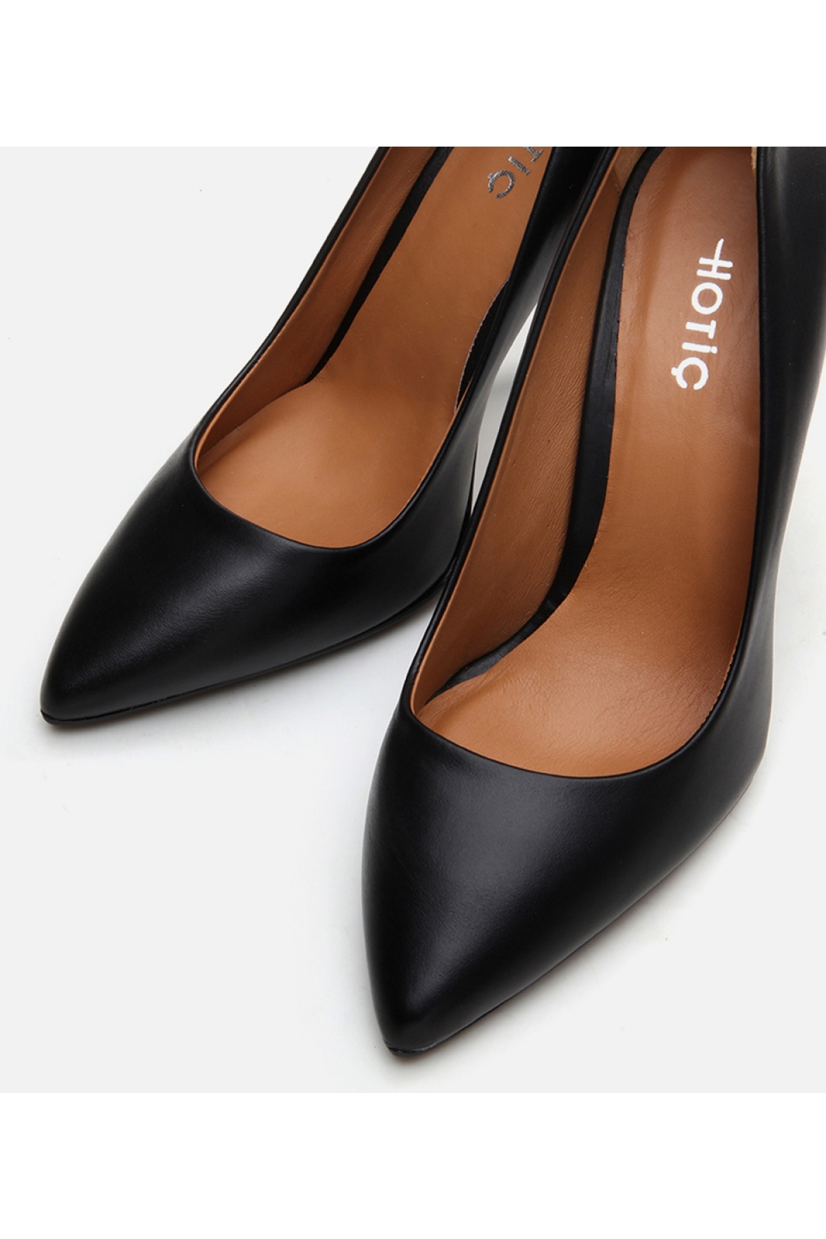 Kadın Deri Siyah Stiletto - Görsel 5