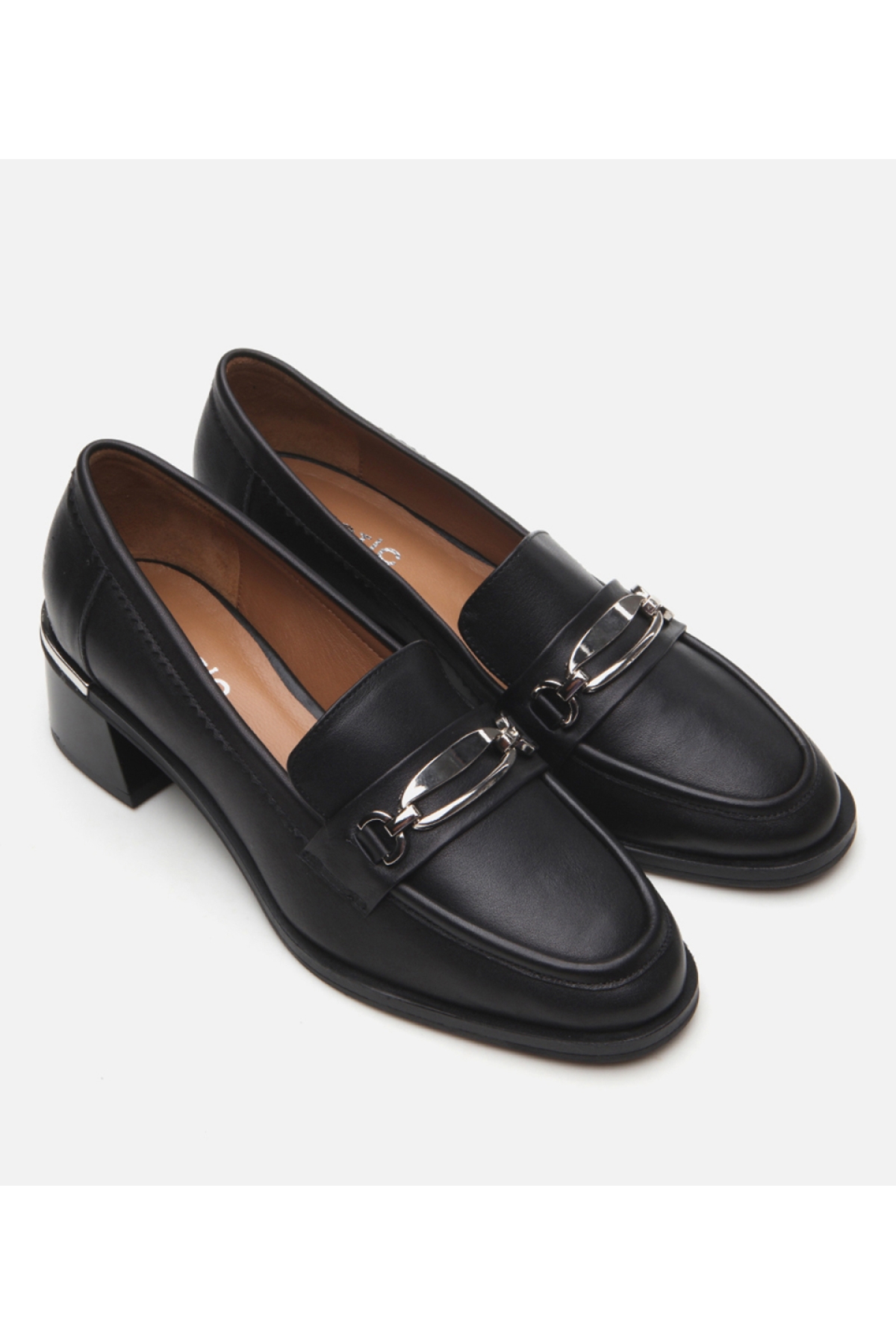 Kadın Deri Siyah Loafer - Görsel 3