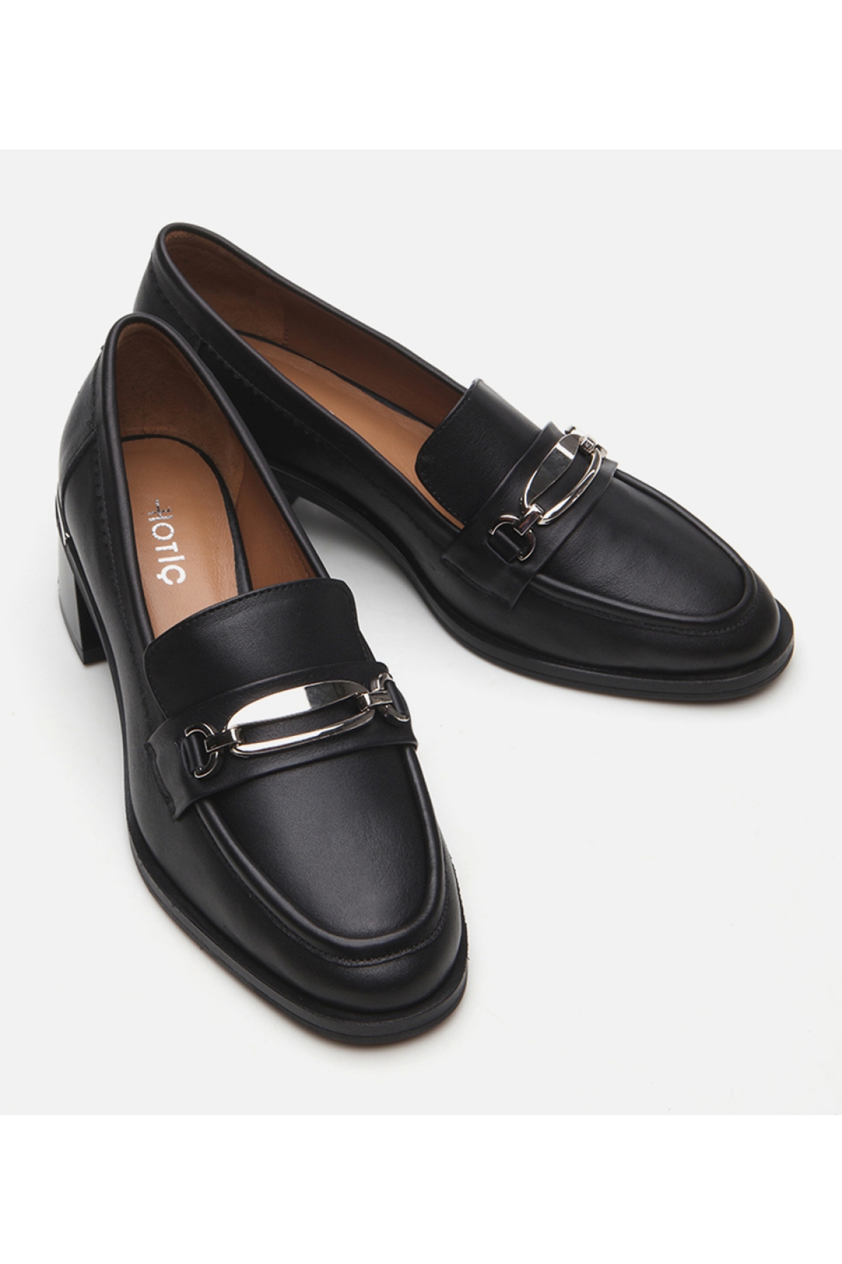 Kadın Deri Siyah Loafer - Görsel 4