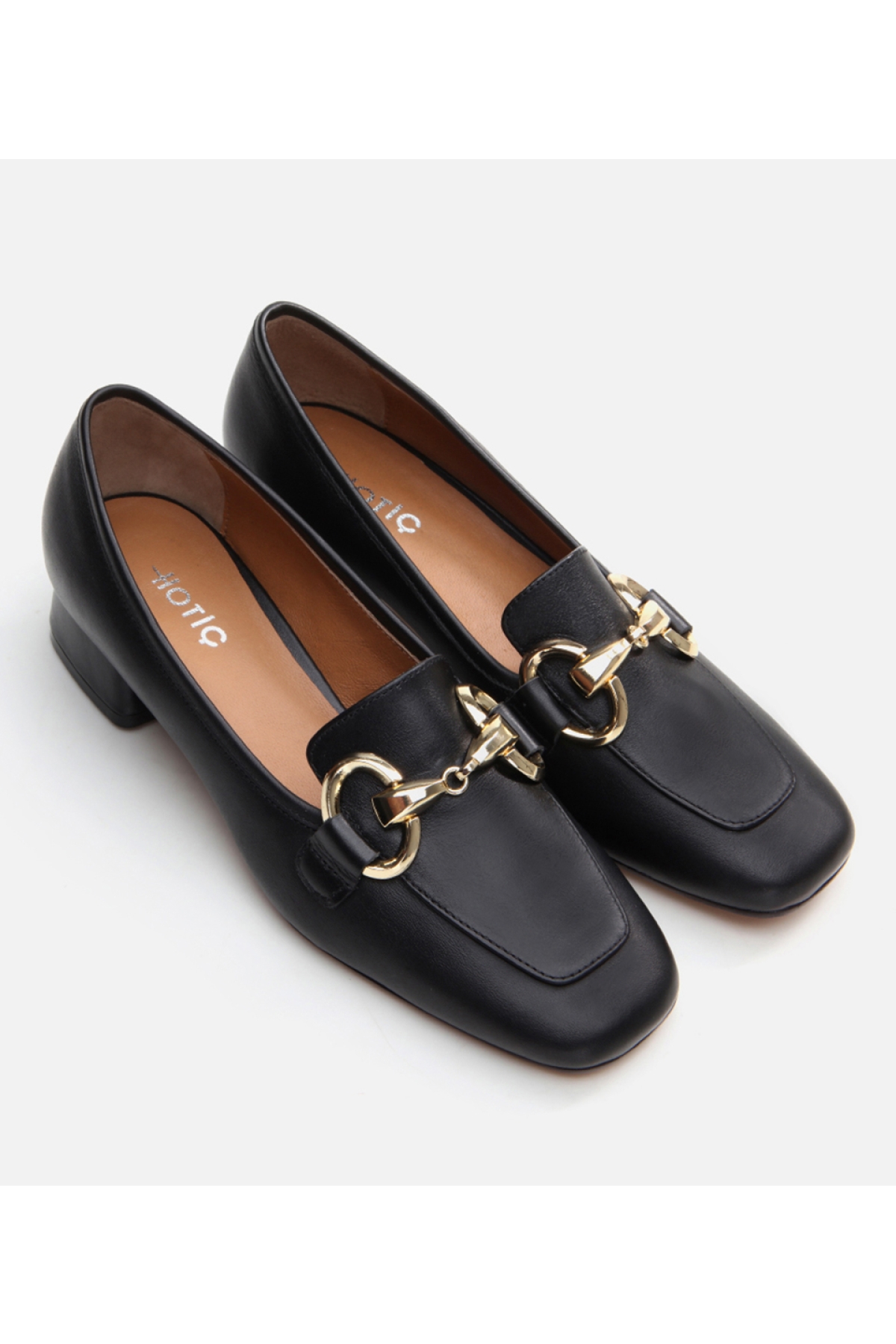 Kadın Deri Siyah Tokalı Loafer - Görsel 3