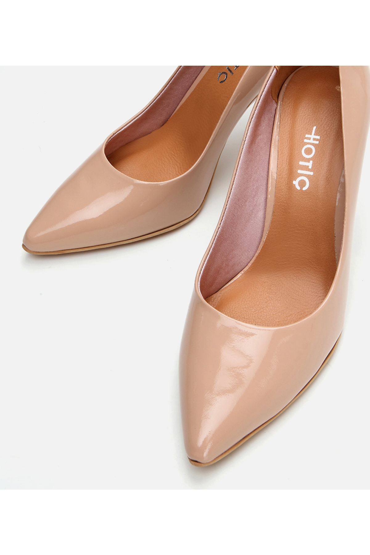 Kadın Deri Bej Stiletto - Görsel 5