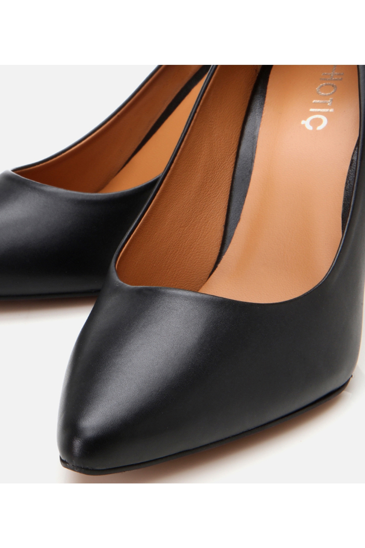 Kadın Deri Siyah Yüksek Topuklu Stiletto - Görsel 5