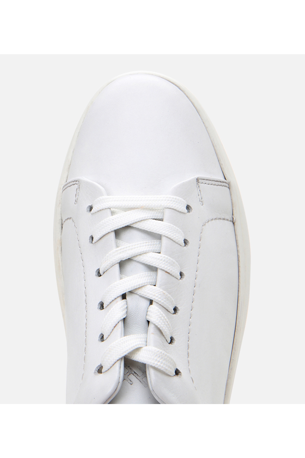 Erkek Deri Beyaz Spor Ayakkabı - Görsel 5