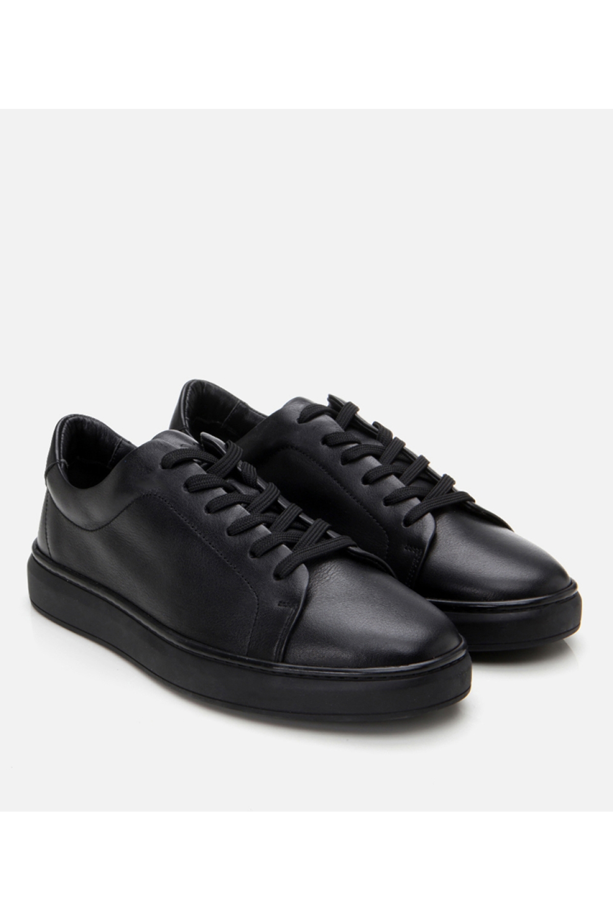 Erkek Deri Siyah Spor Ayakkabı - Görsel 3