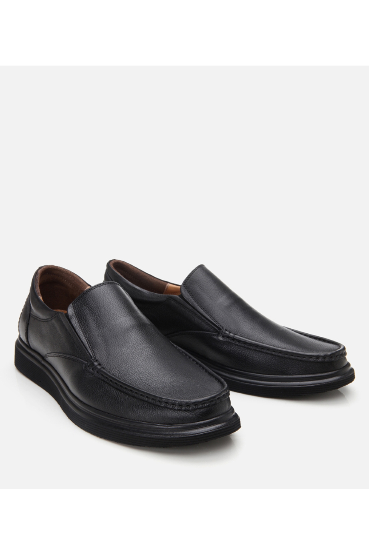 Erkek Deri Siyah Rahat Günlük Ayakkabı - Görsel 3