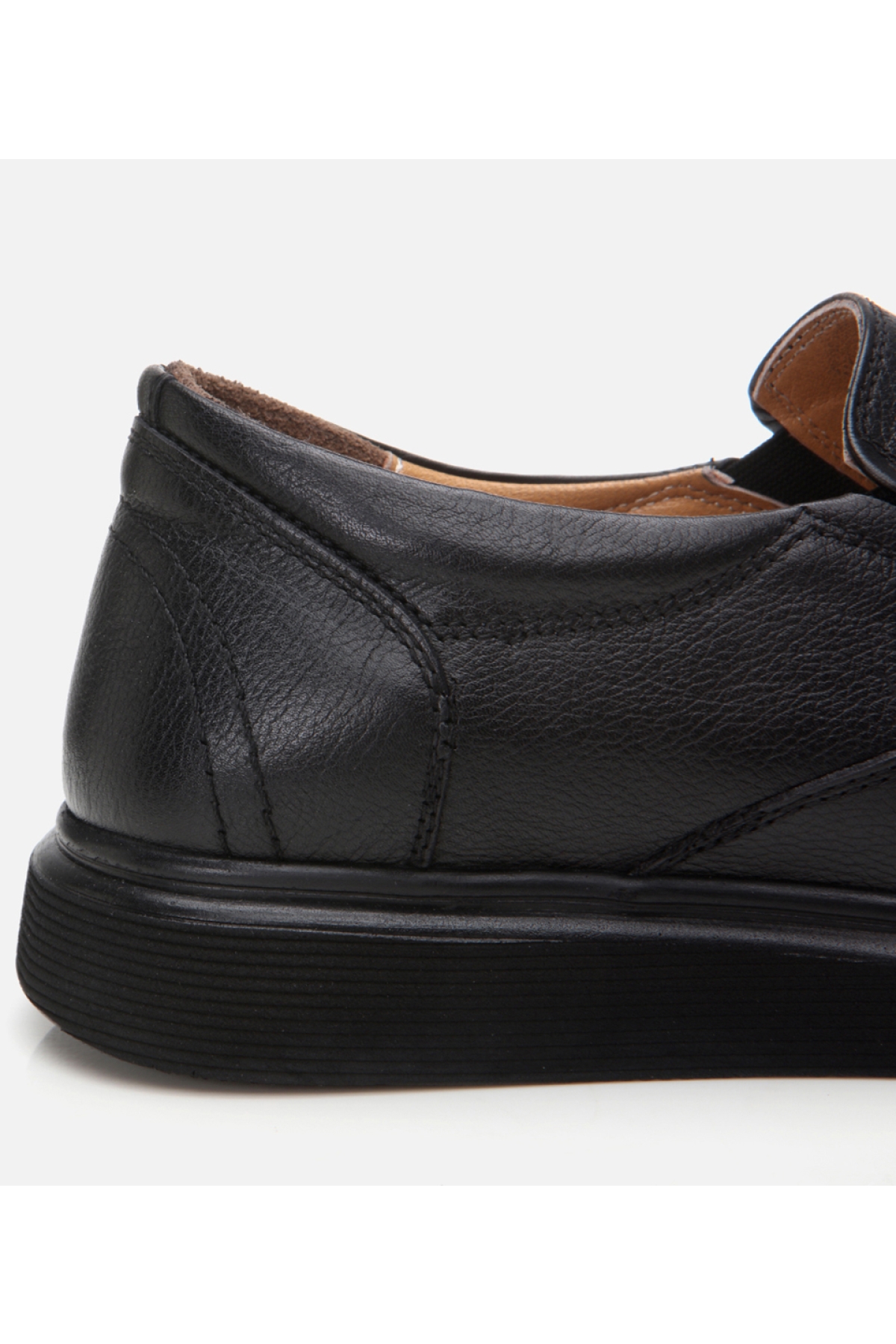 Erkek Deri Siyah Rahat Günlük Ayakkabı - Görsel 4
