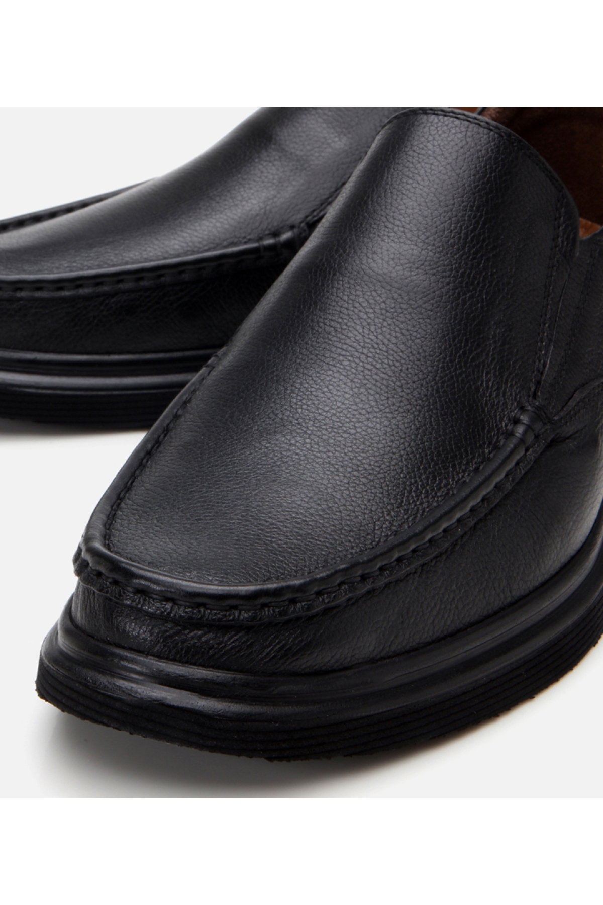 Erkek Deri Siyah Rahat Günlük Ayakkabı - Görsel 5