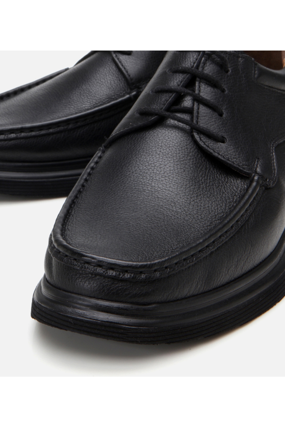 Erkek Deri Siyah Rahat Günlük Ayakkabı - Görsel 5